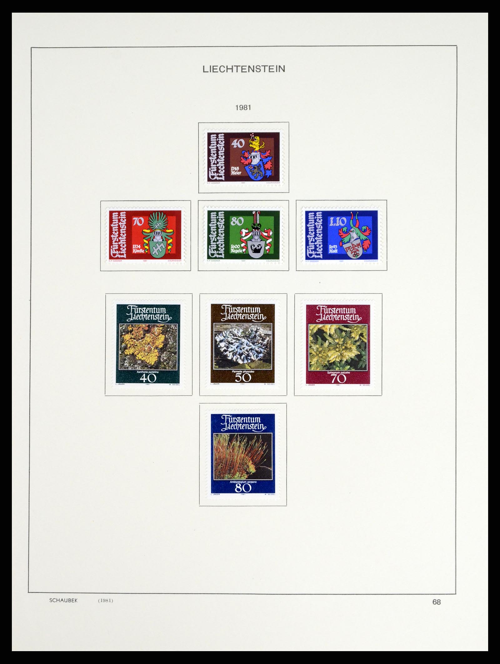 37547 082 - Stamp collection 37547 Liechtenstein 1912-2011.