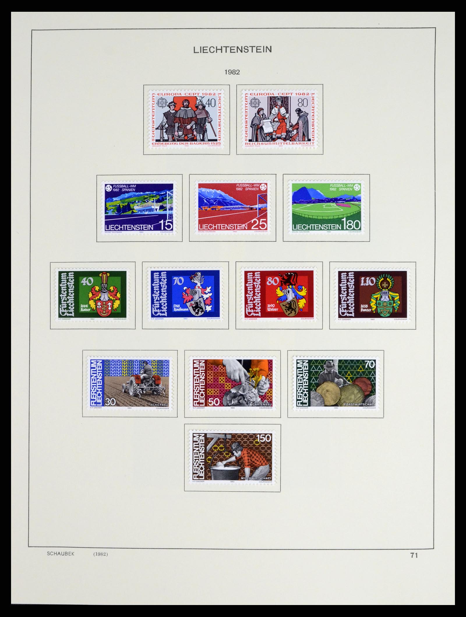 37547 086 - Stamp collection 37547 Liechtenstein 1912-2011.