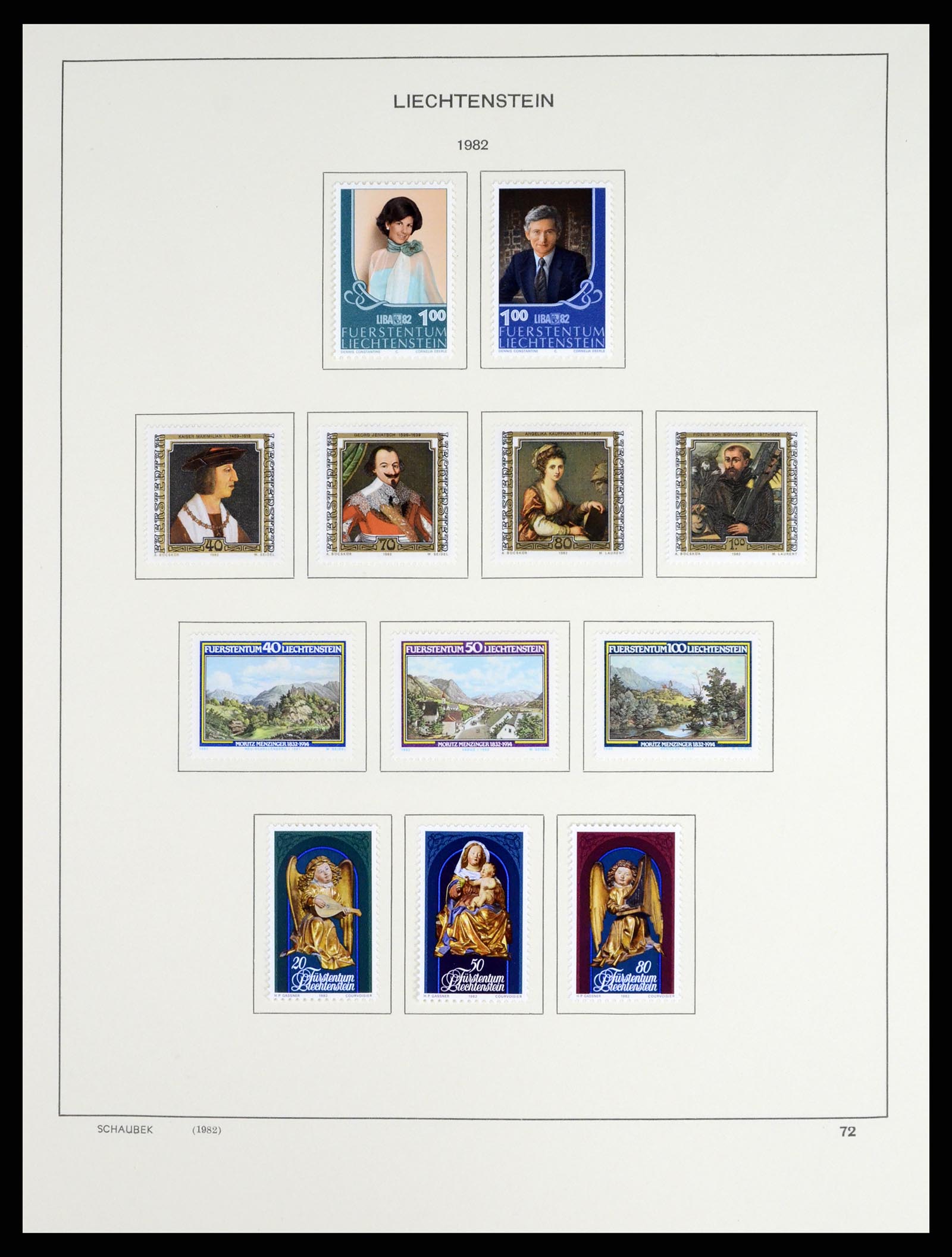 37547 087 - Stamp collection 37547 Liechtenstein 1912-2011.
