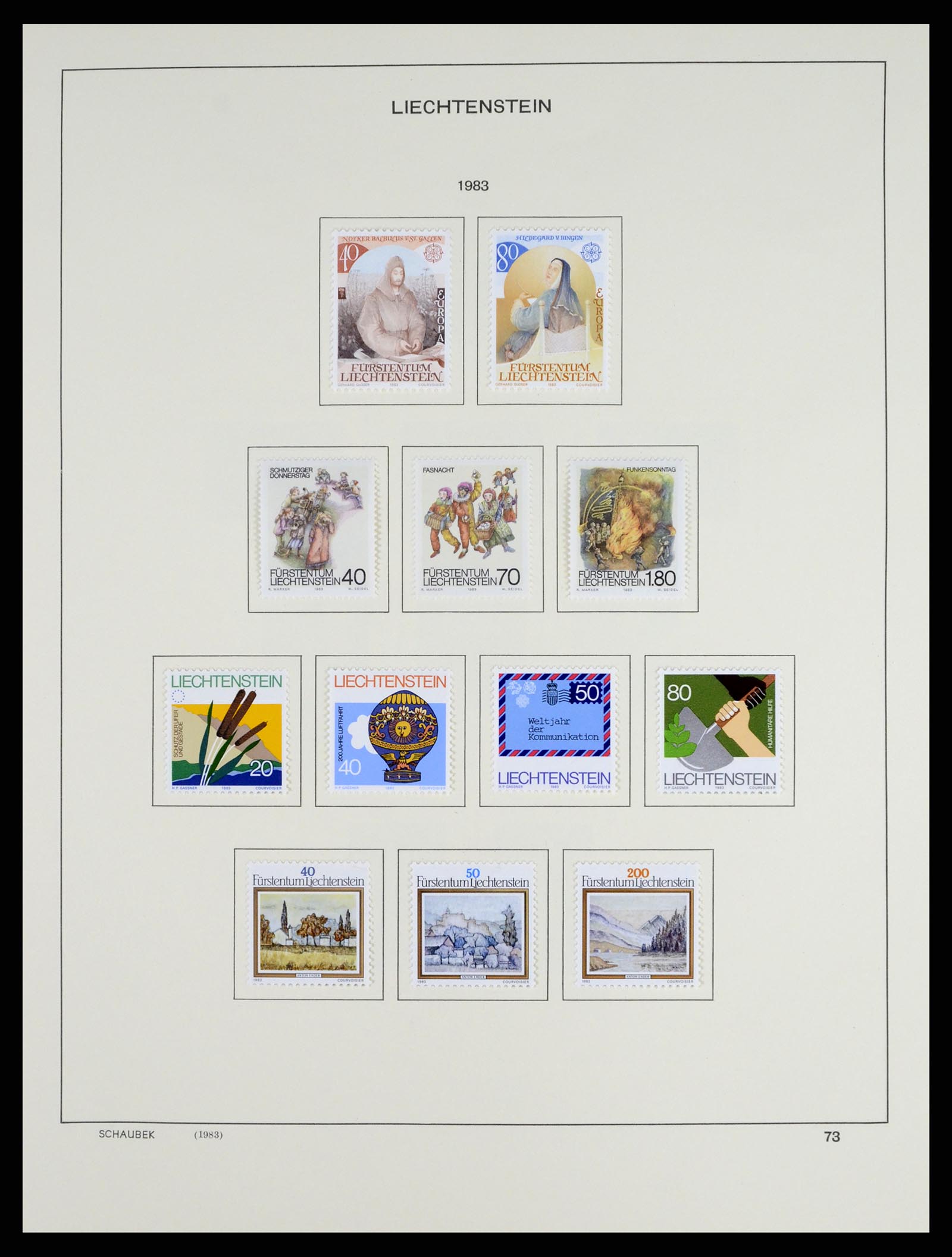 37547 088 - Stamp collection 37547 Liechtenstein 1912-2011.