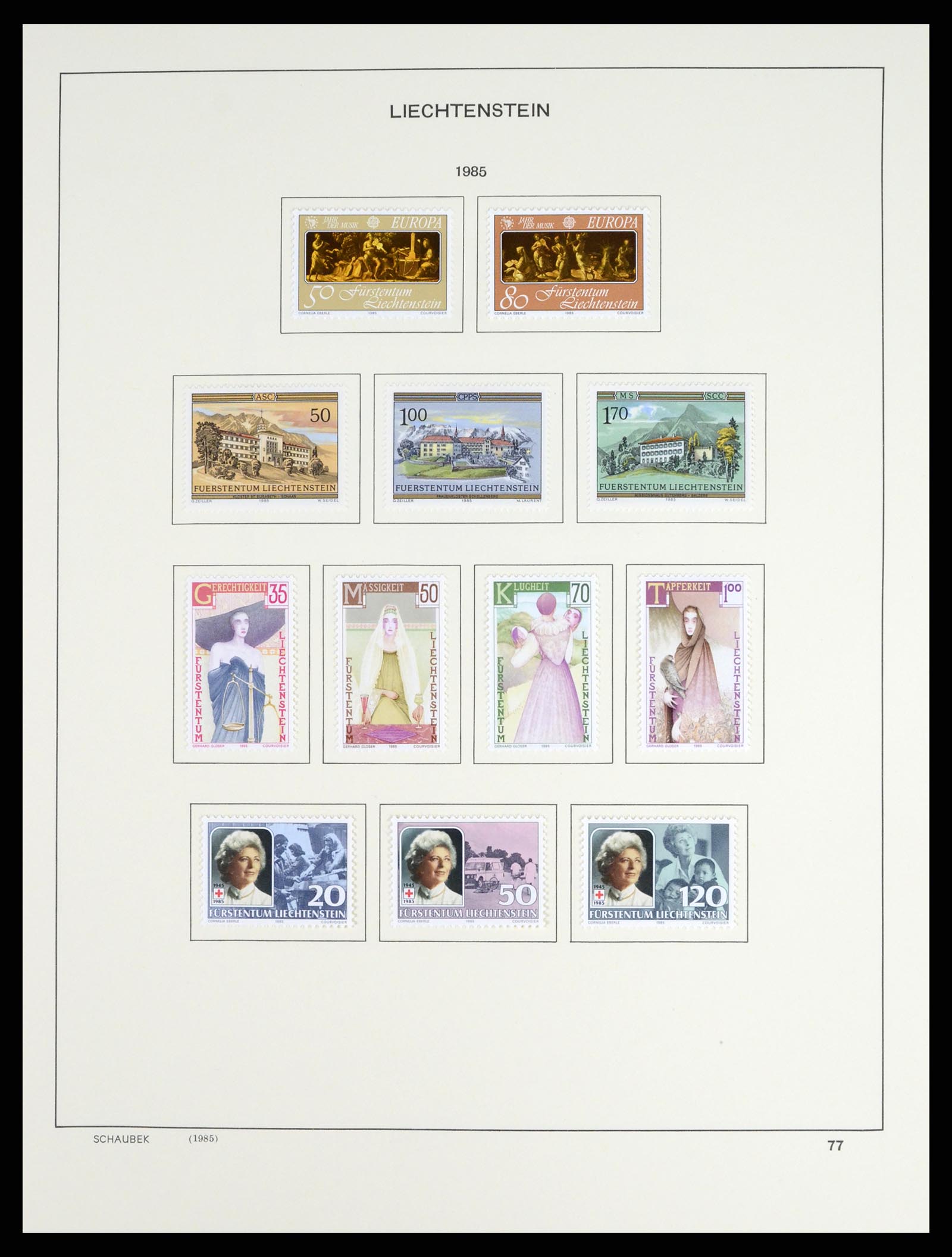37547 092 - Stamp collection 37547 Liechtenstein 1912-2011.