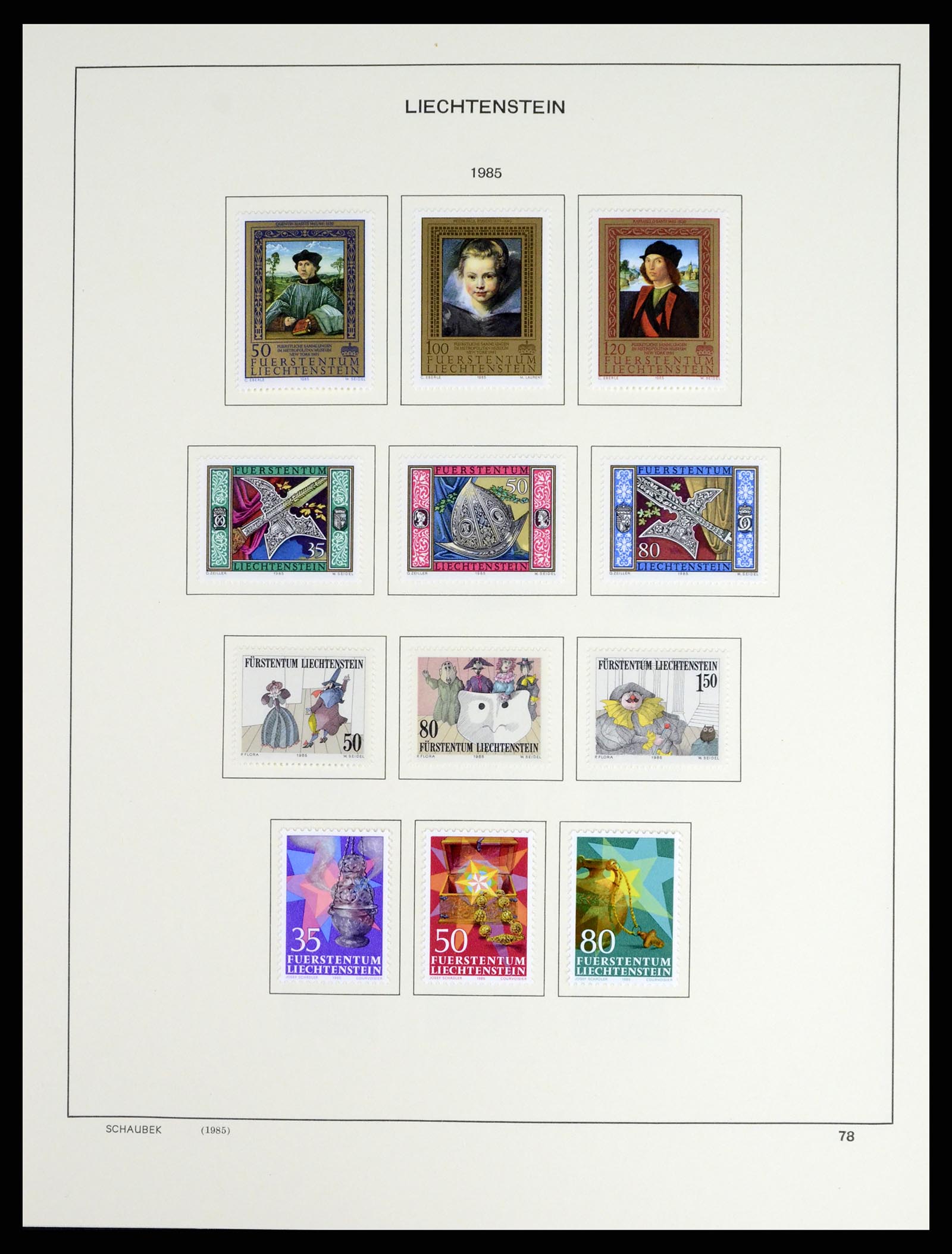 37547 094 - Stamp collection 37547 Liechtenstein 1912-2011.