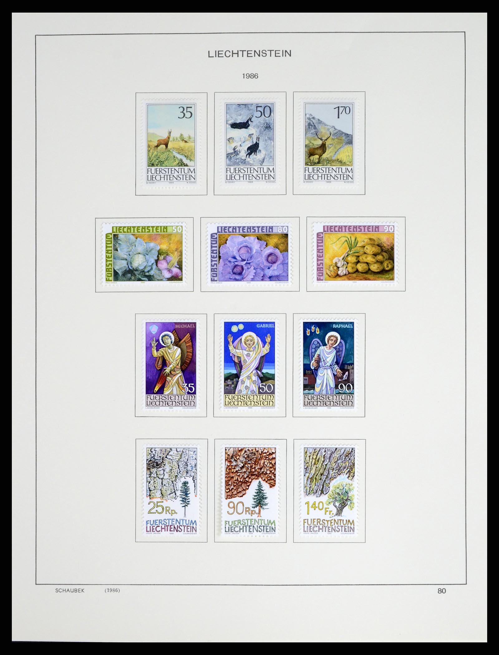 37547 096 - Stamp collection 37547 Liechtenstein 1912-2011.