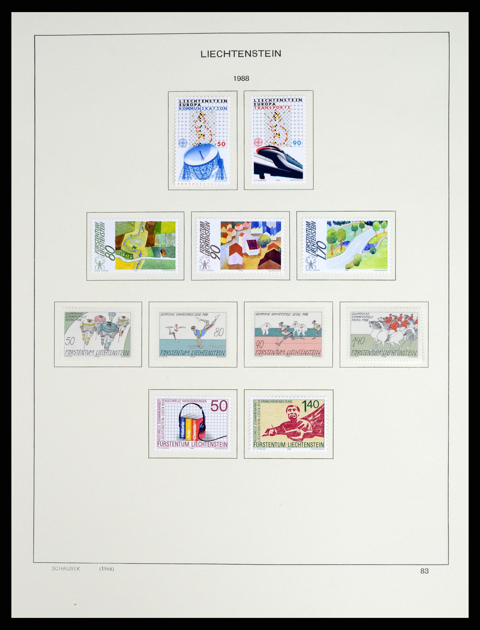 37547 099 - Stamp collection 37547 Liechtenstein 1912-2011.