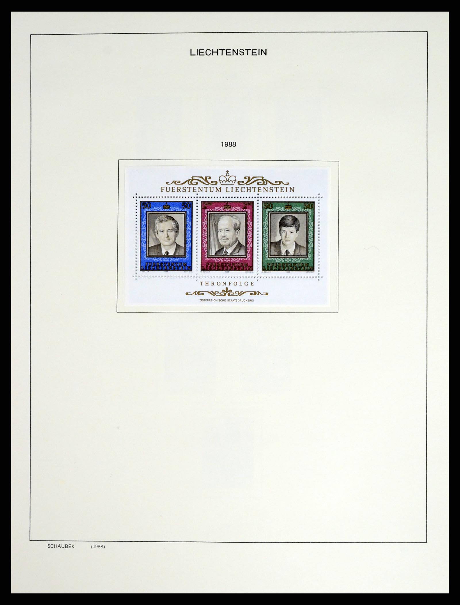 37547 100 - Stamp collection 37547 Liechtenstein 1912-2011.