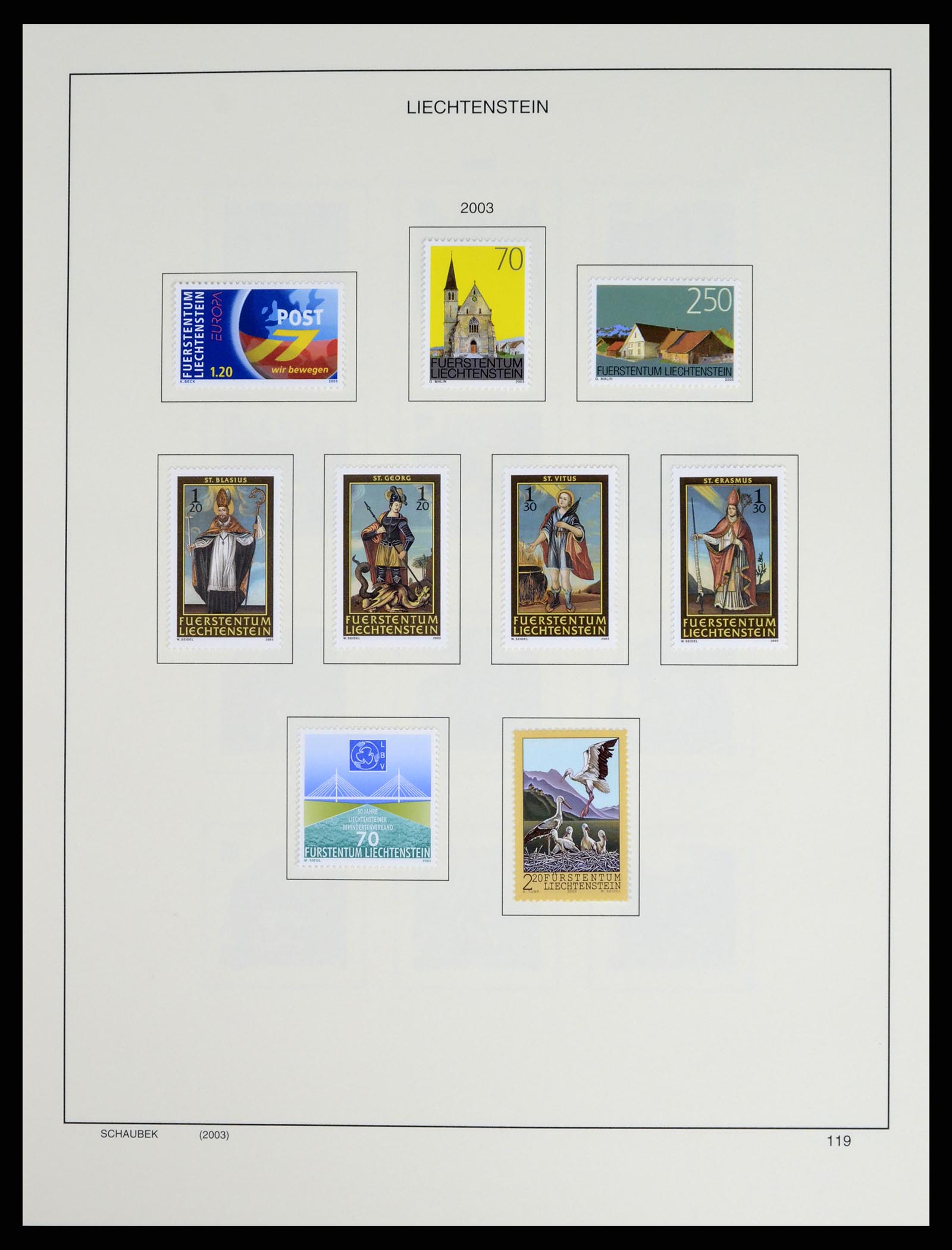 37547 141 - Stamp collection 37547 Liechtenstein 1912-2011.