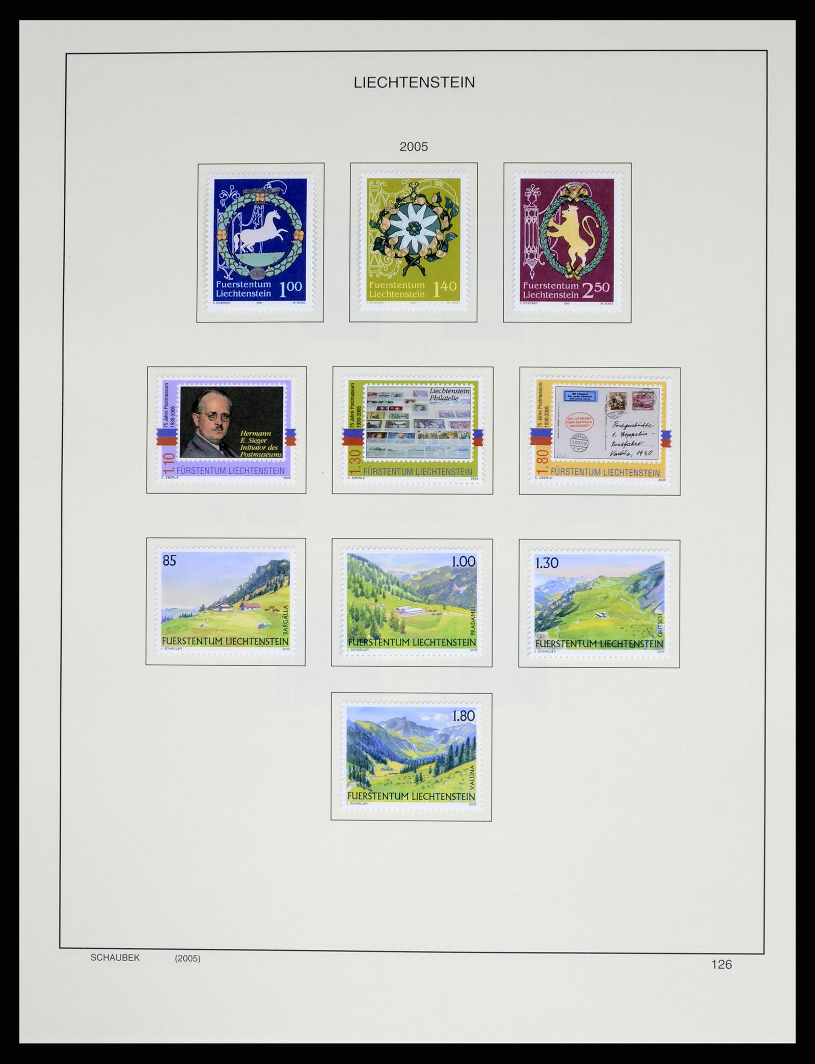 37547 149 - Stamp collection 37547 Liechtenstein 1912-2011.