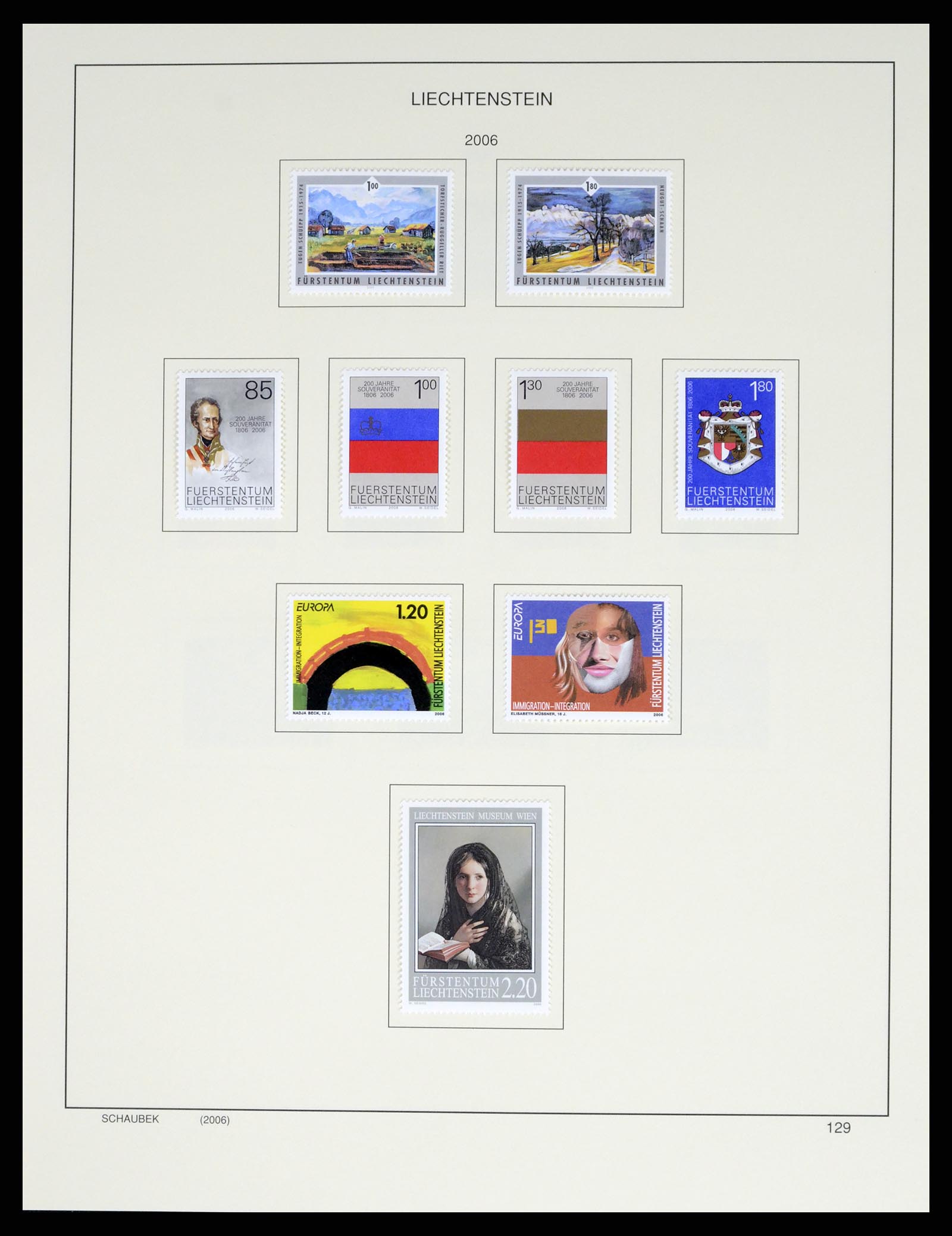 37547 152 - Stamp collection 37547 Liechtenstein 1912-2011.