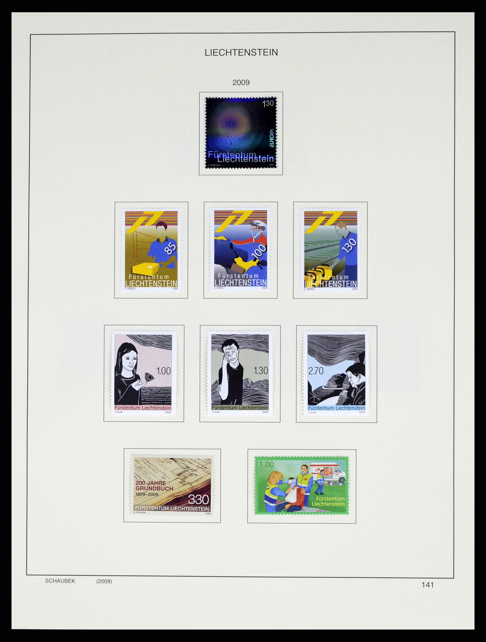 37547 165 - Stamp collection 37547 Liechtenstein 1912-2011.