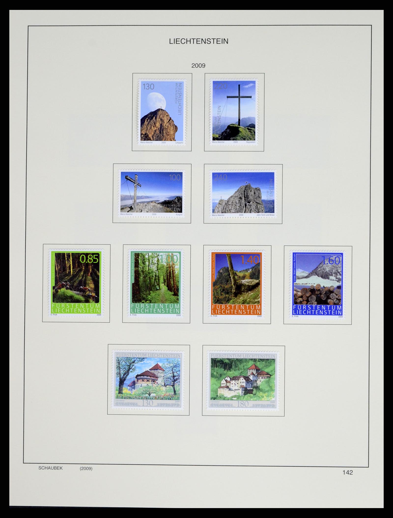 37547 166 - Stamp collection 37547 Liechtenstein 1912-2011.
