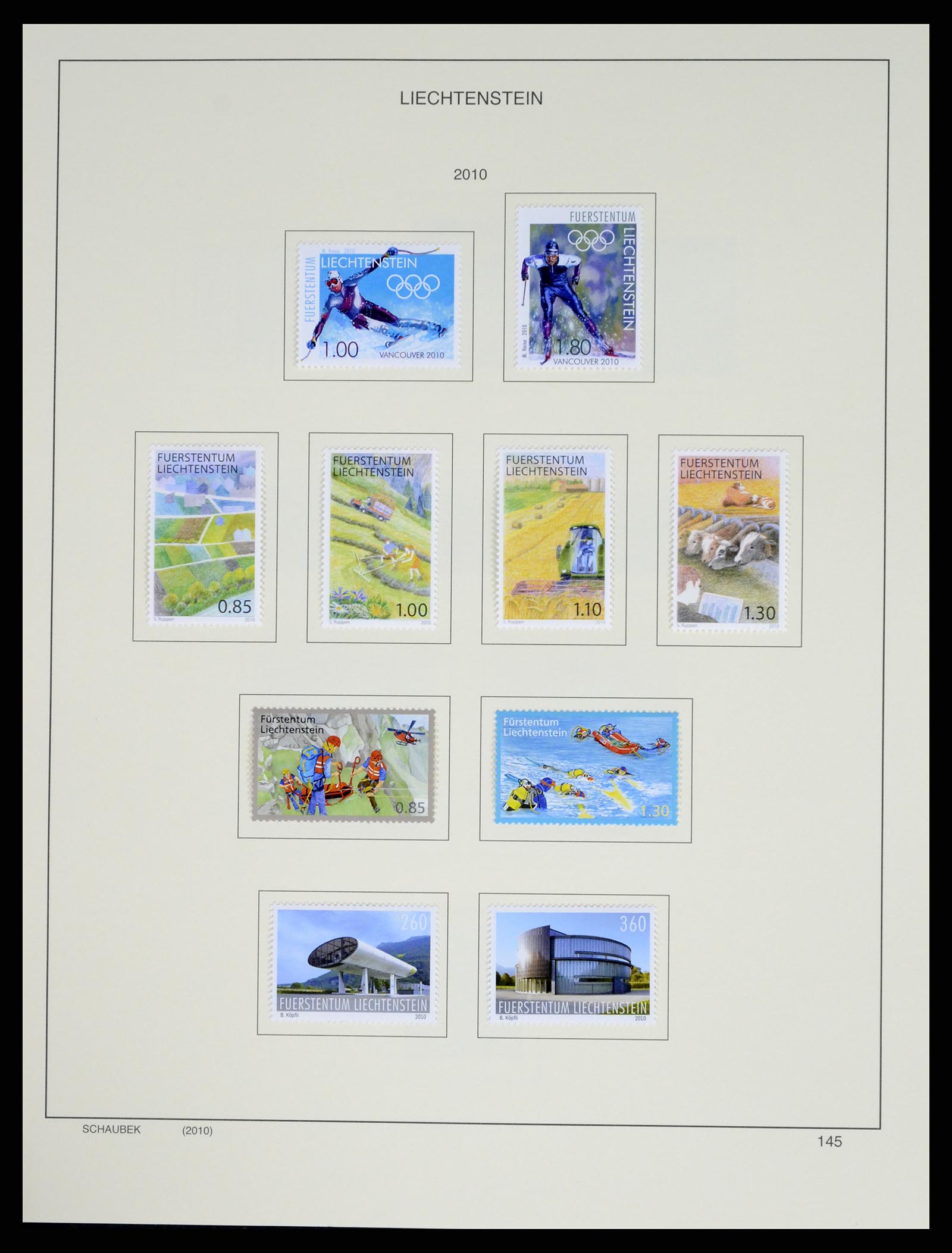 37547 169 - Stamp collection 37547 Liechtenstein 1912-2011.