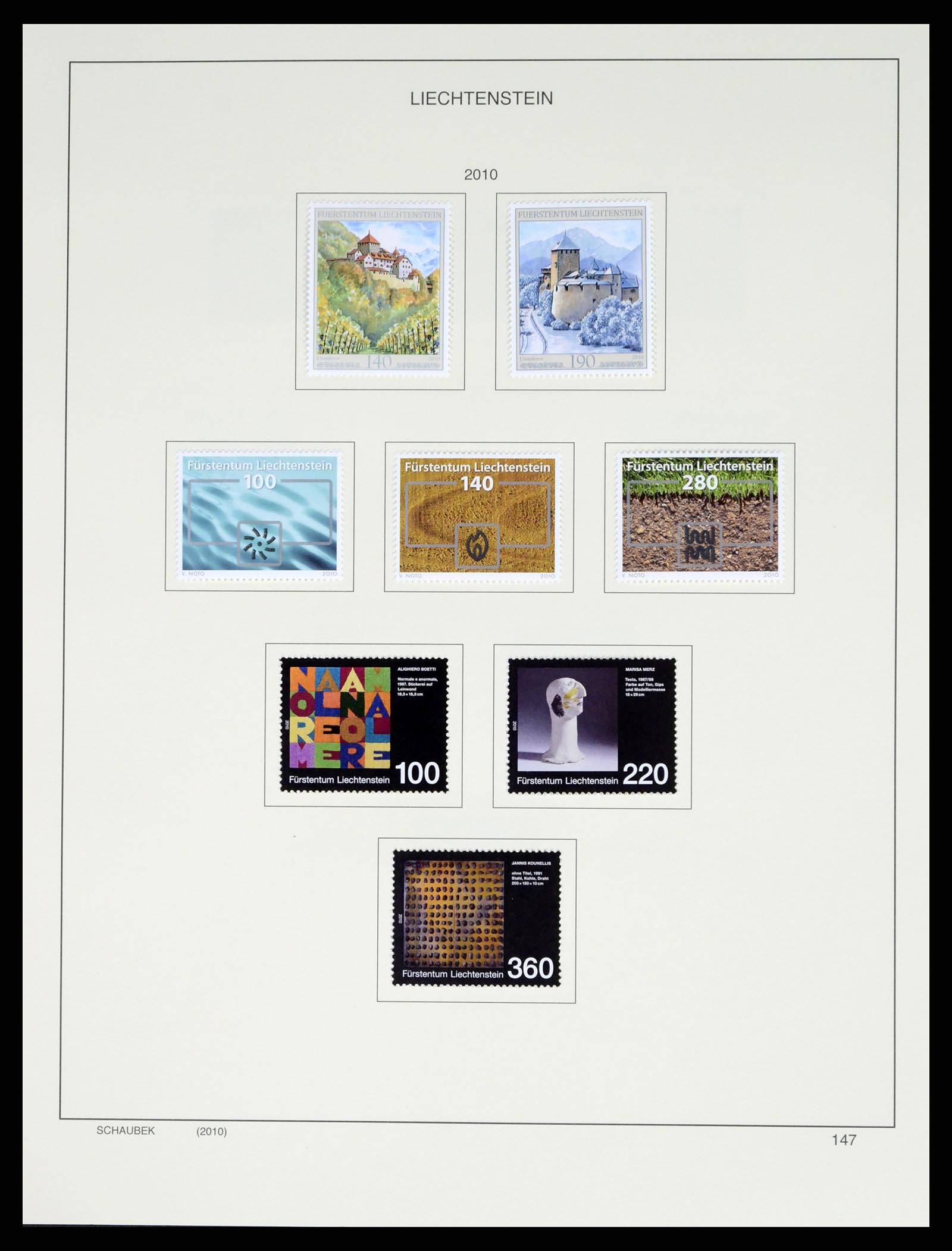 37547 173 - Stamp collection 37547 Liechtenstein 1912-2011.