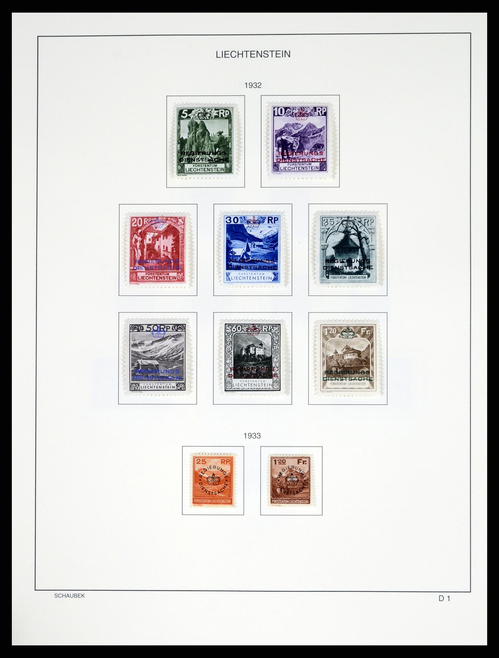 37547 181 - Stamp collection 37547 Liechtenstein 1912-2011.