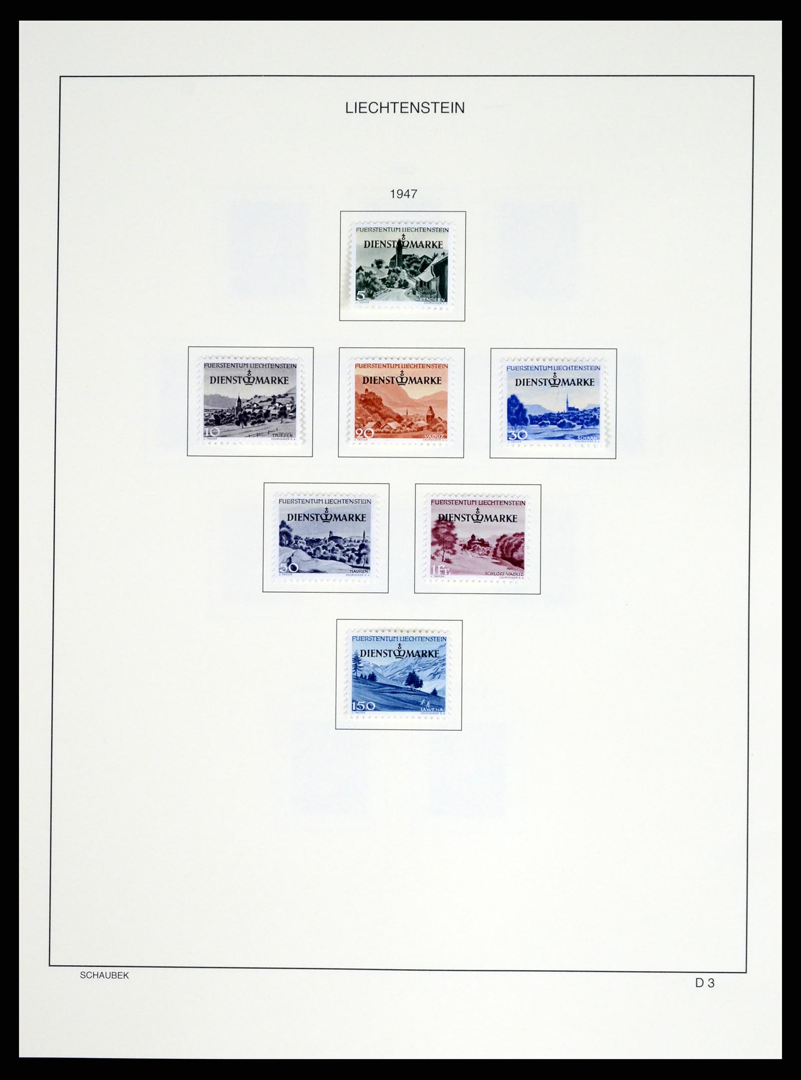 37547 184 - Stamp collection 37547 Liechtenstein 1912-2011.