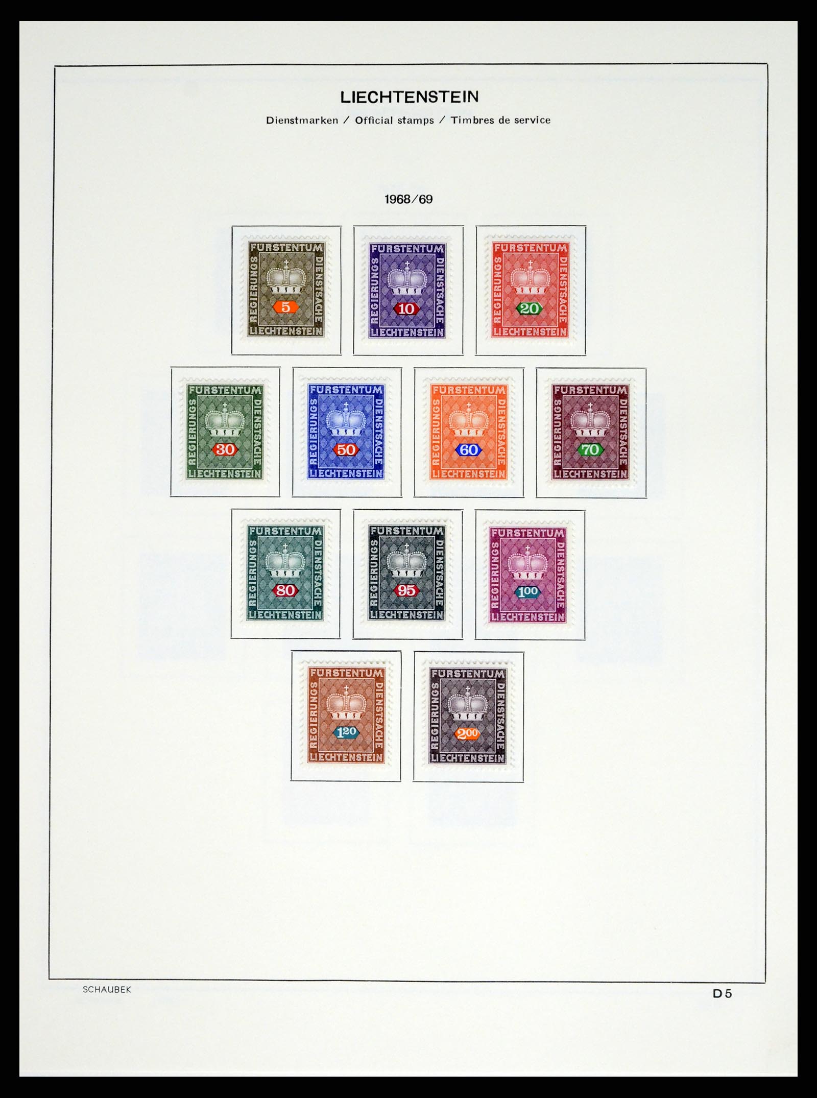 37547 186 - Stamp collection 37547 Liechtenstein 1912-2011.