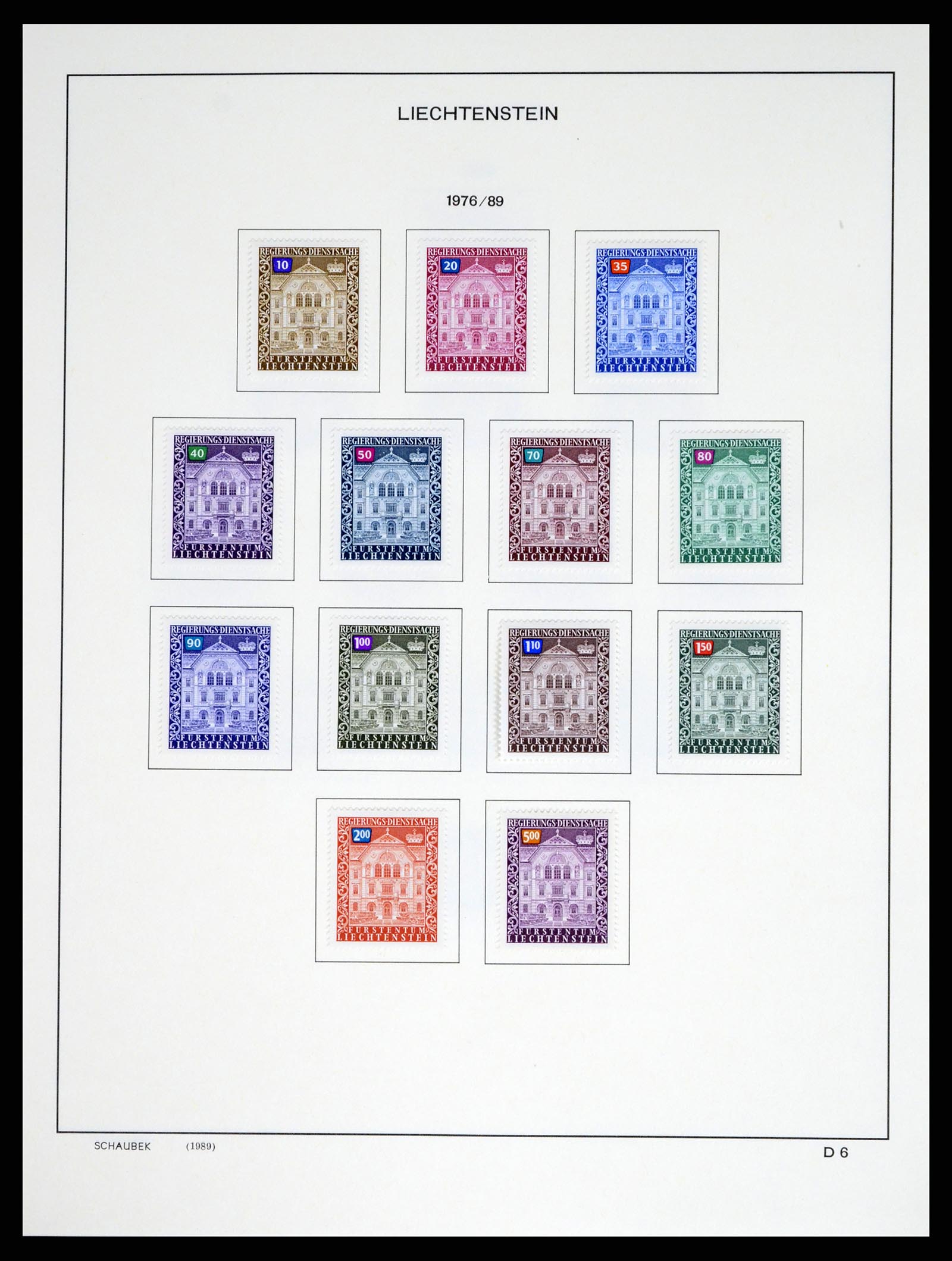 37547 187 - Stamp collection 37547 Liechtenstein 1912-2011.