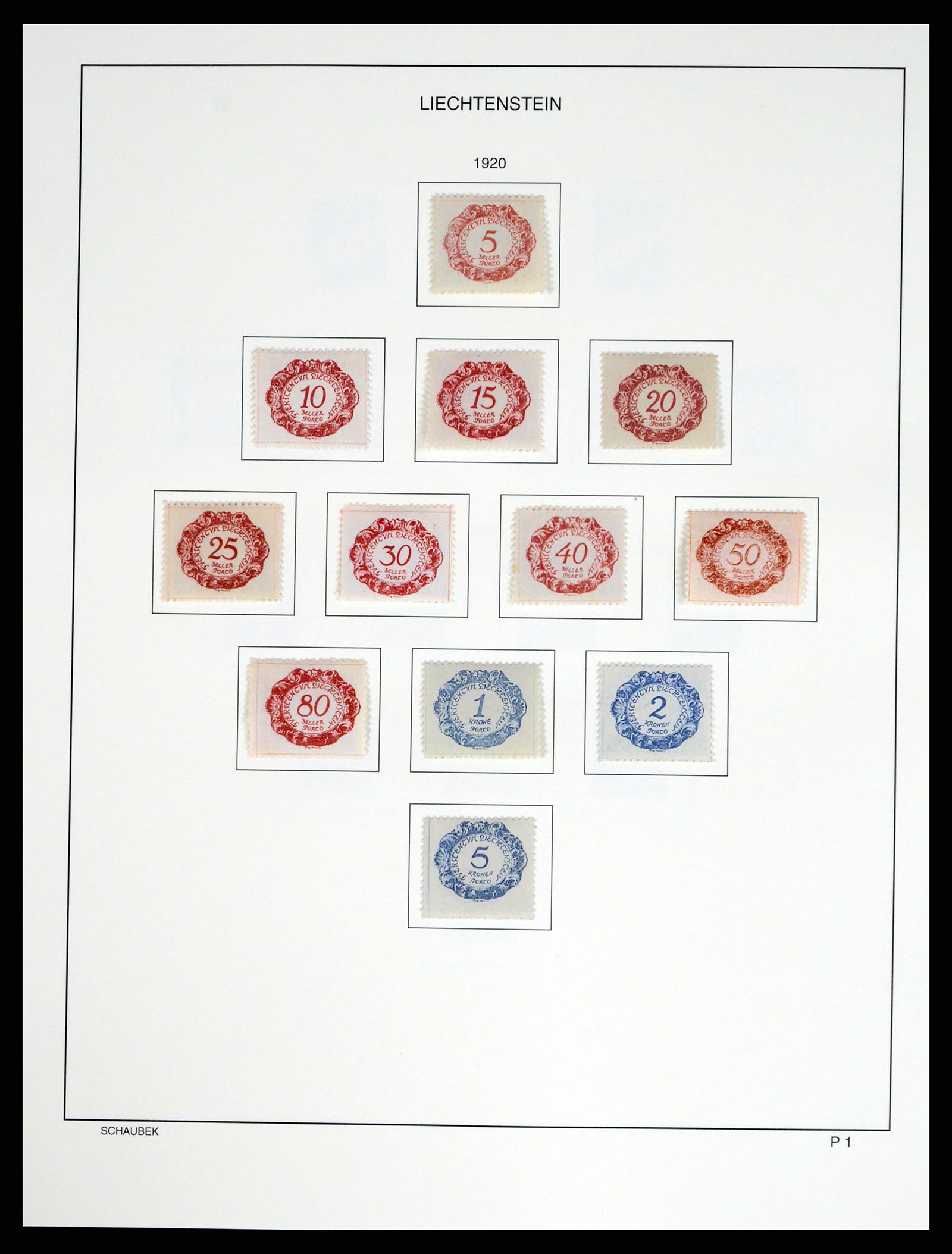 37547 188 - Stamp collection 37547 Liechtenstein 1912-2011.