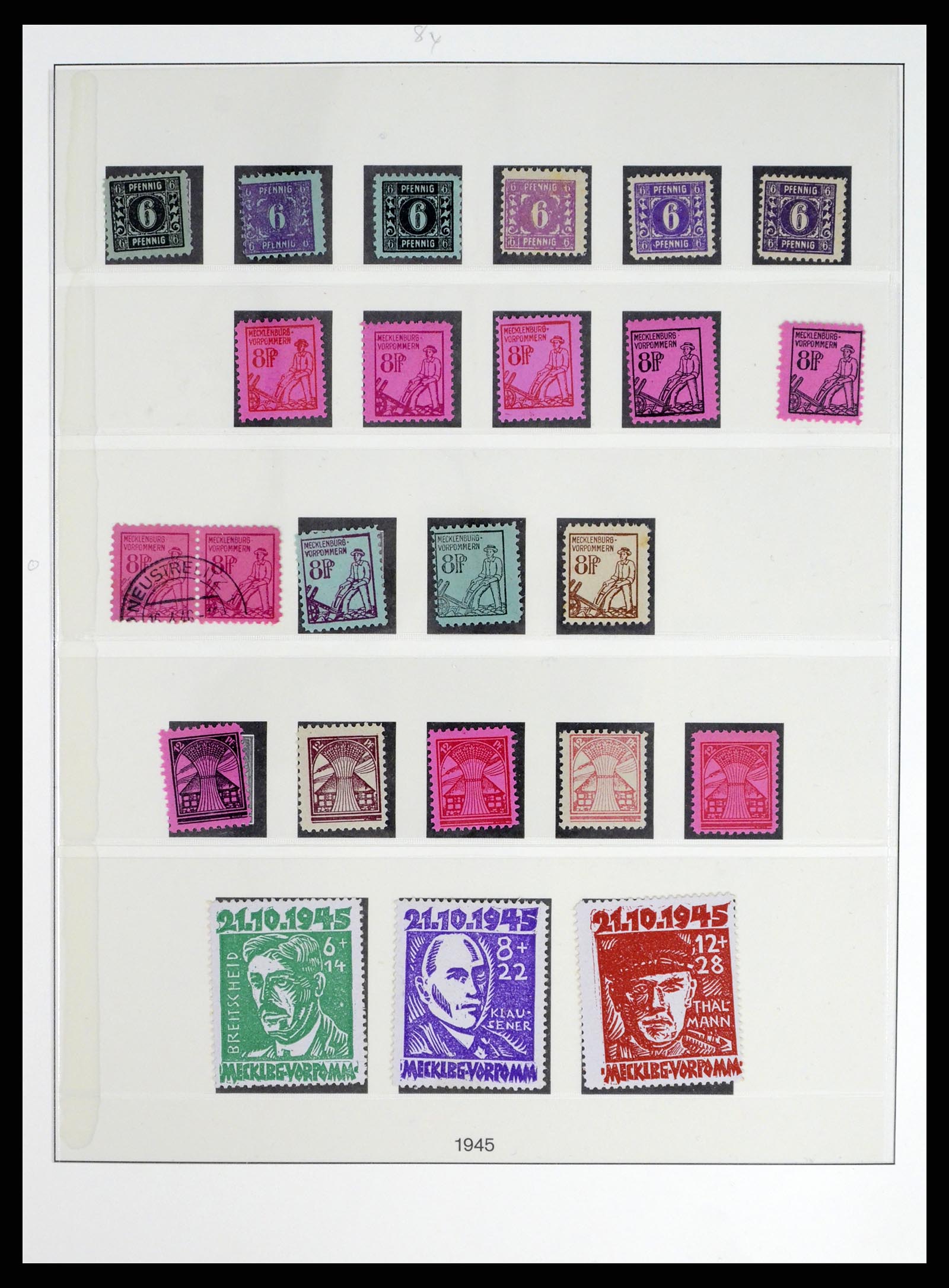 37548 003 - Postzegelverzameling 37548 Sovjet Zone 1945-1949.