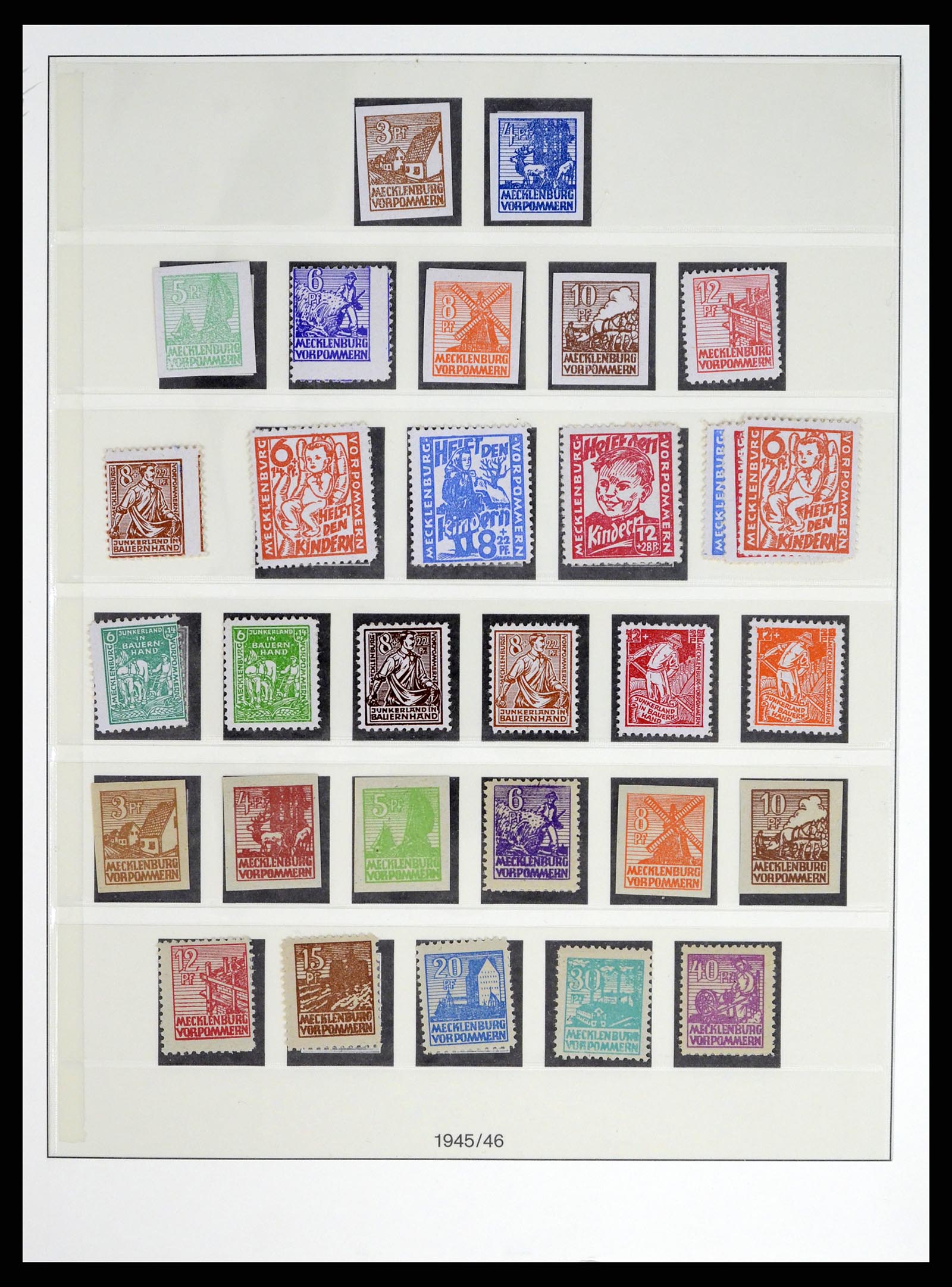 37548 005 - Postzegelverzameling 37548 Sovjet Zone 1945-1949.