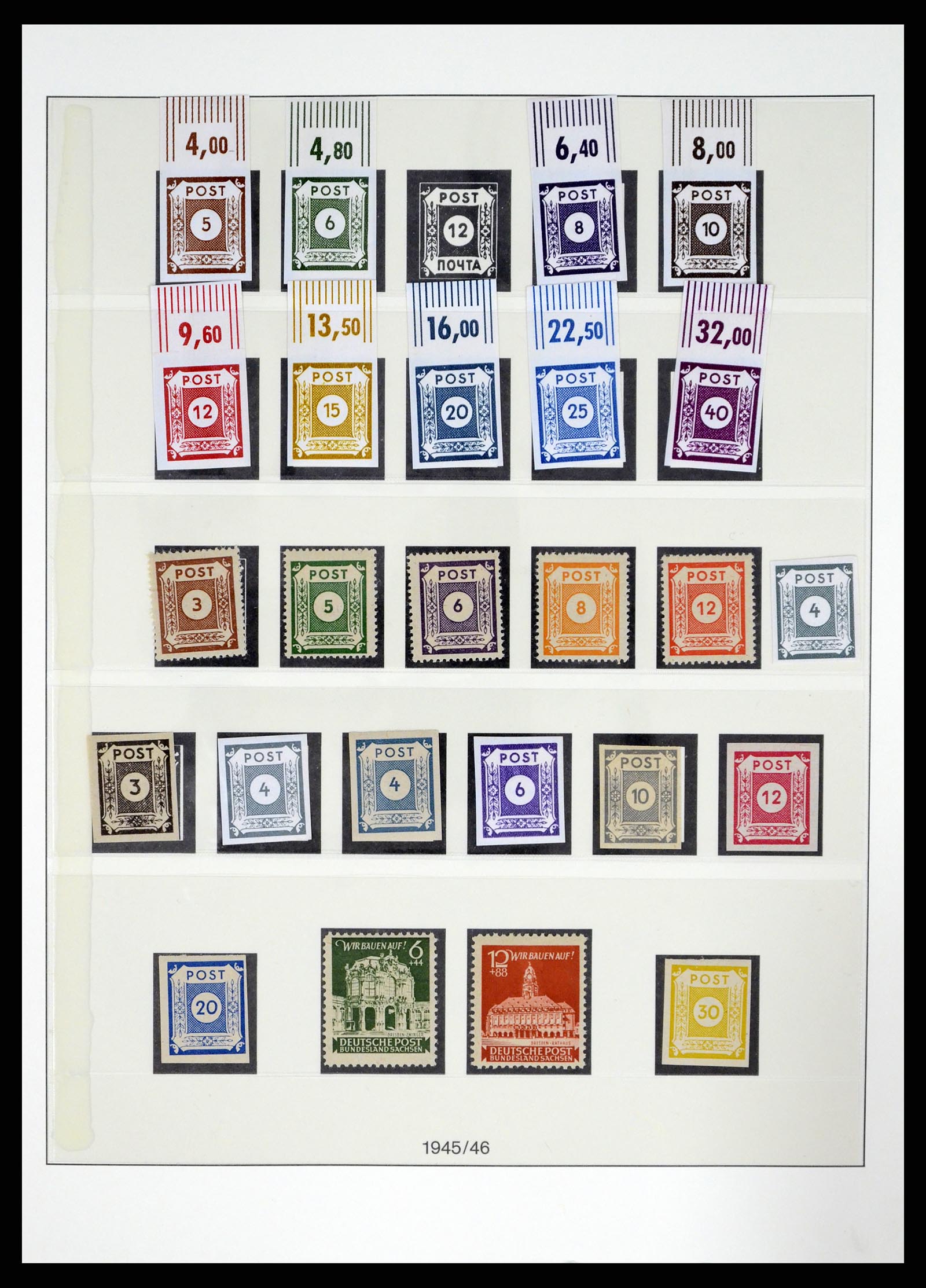 37548 007 - Postzegelverzameling 37548 Sovjet Zone 1945-1949.