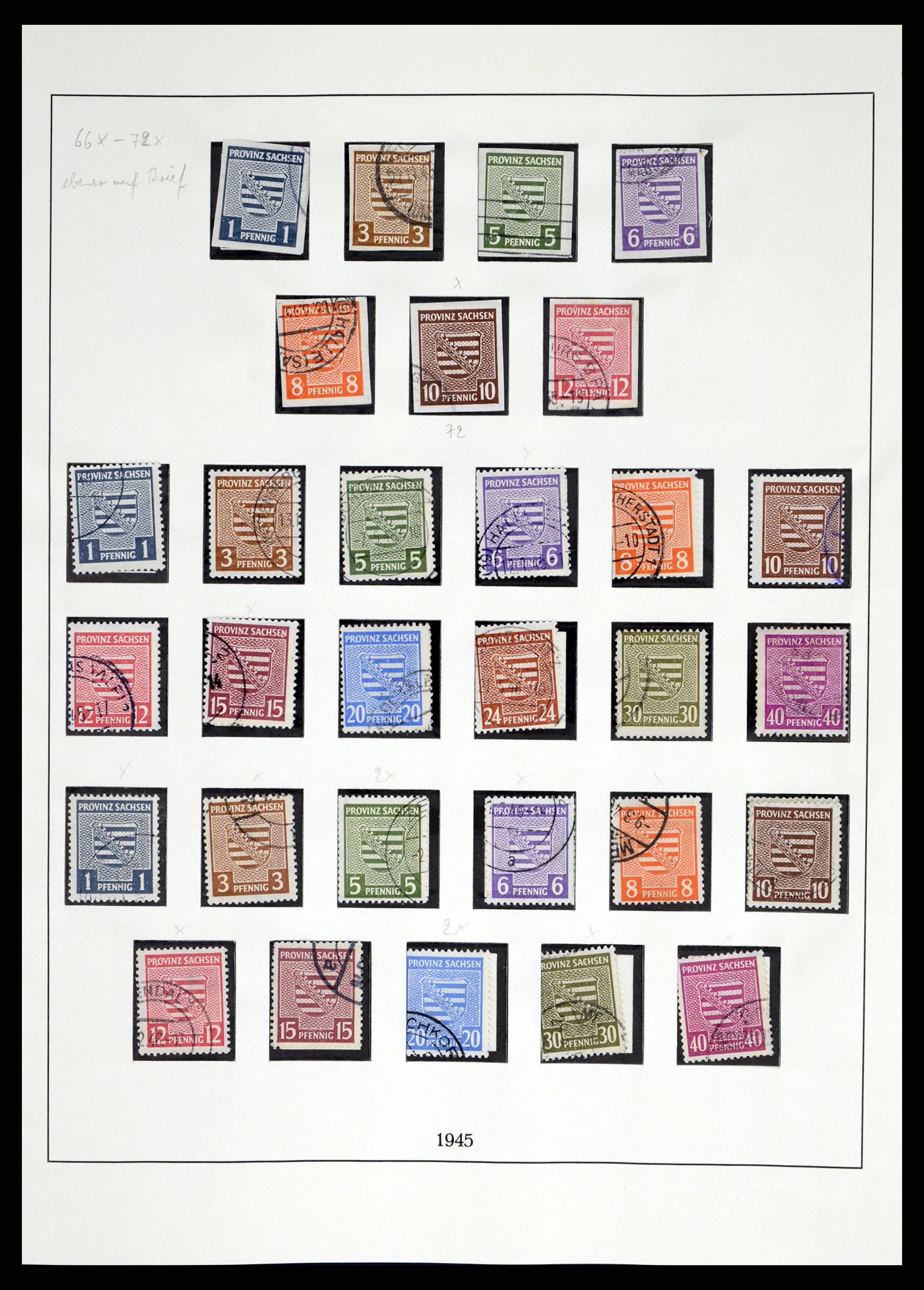 37548 010 - Stamp collection 37548 Soviet Zone 1945-1949.