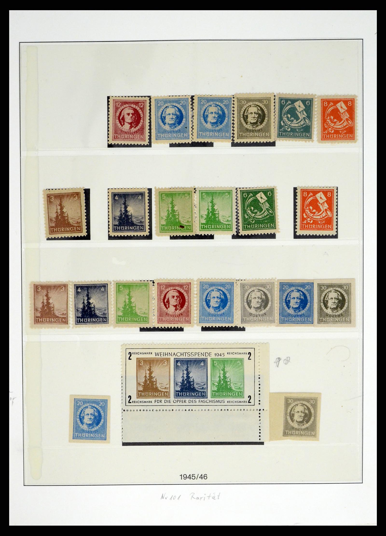 37548 014 - Postzegelverzameling 37548 Sovjet Zone 1945-1949.