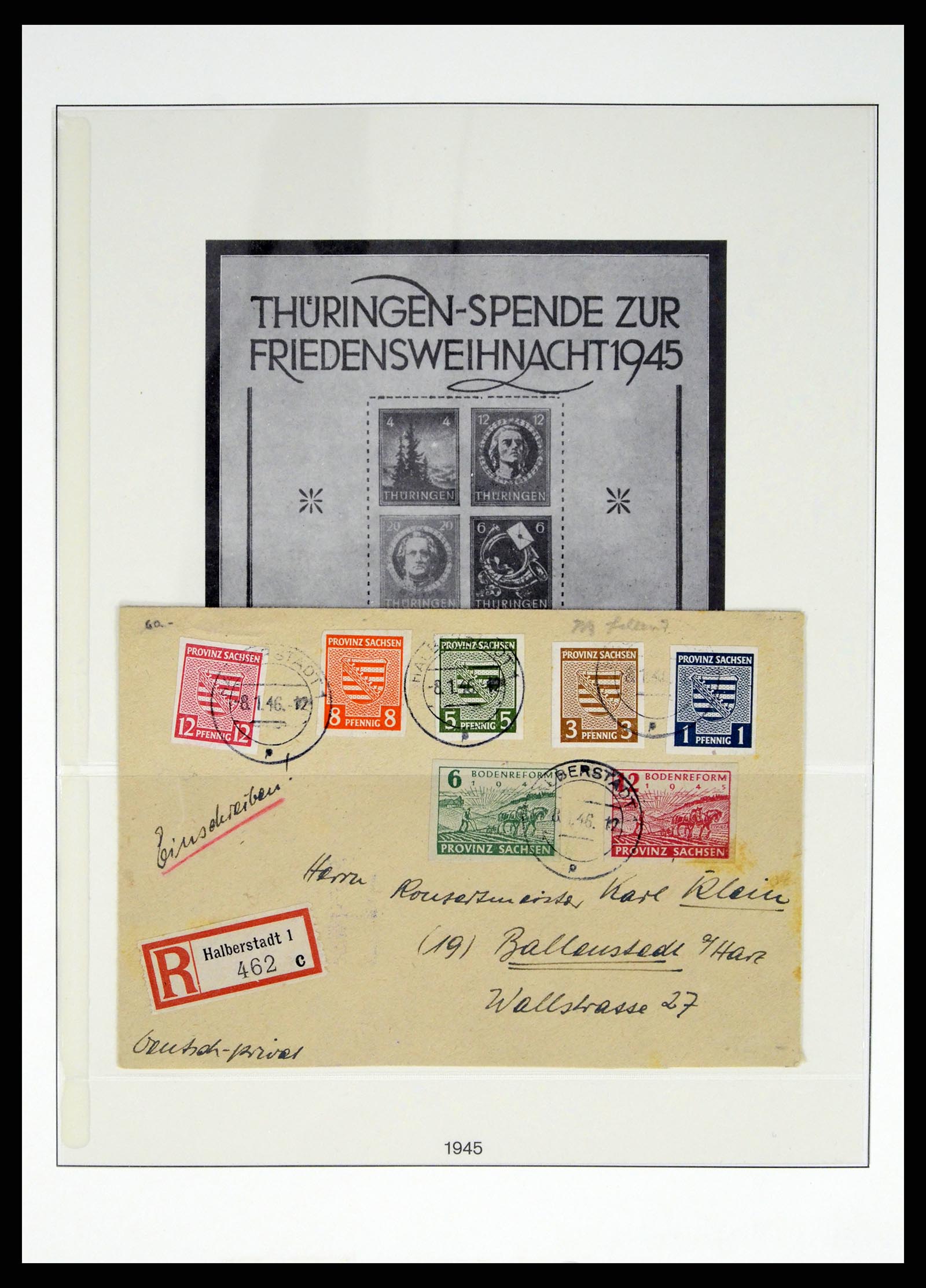 37548 016 - Stamp collection 37548 Soviet Zone 1945-1949.