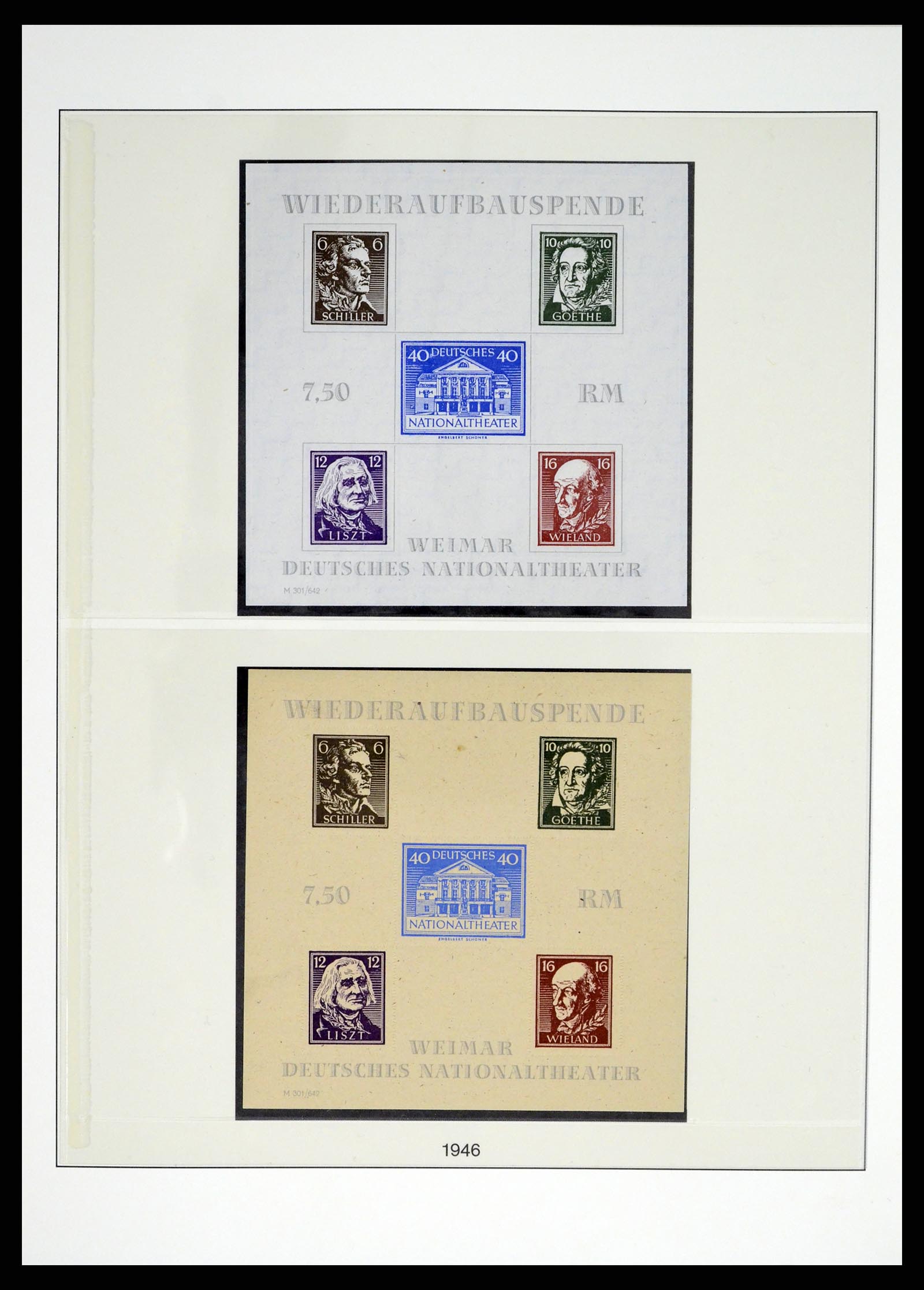 37548 017 - Postzegelverzameling 37548 Sovjet Zone 1945-1949.