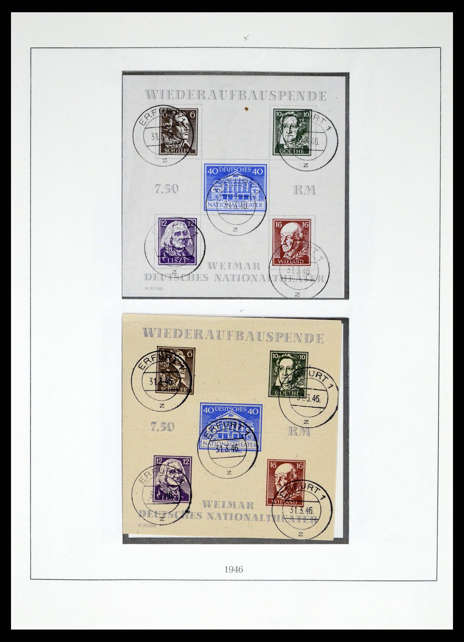37548 018 - Stamp collection 37548 Soviet Zone 1945-1949.