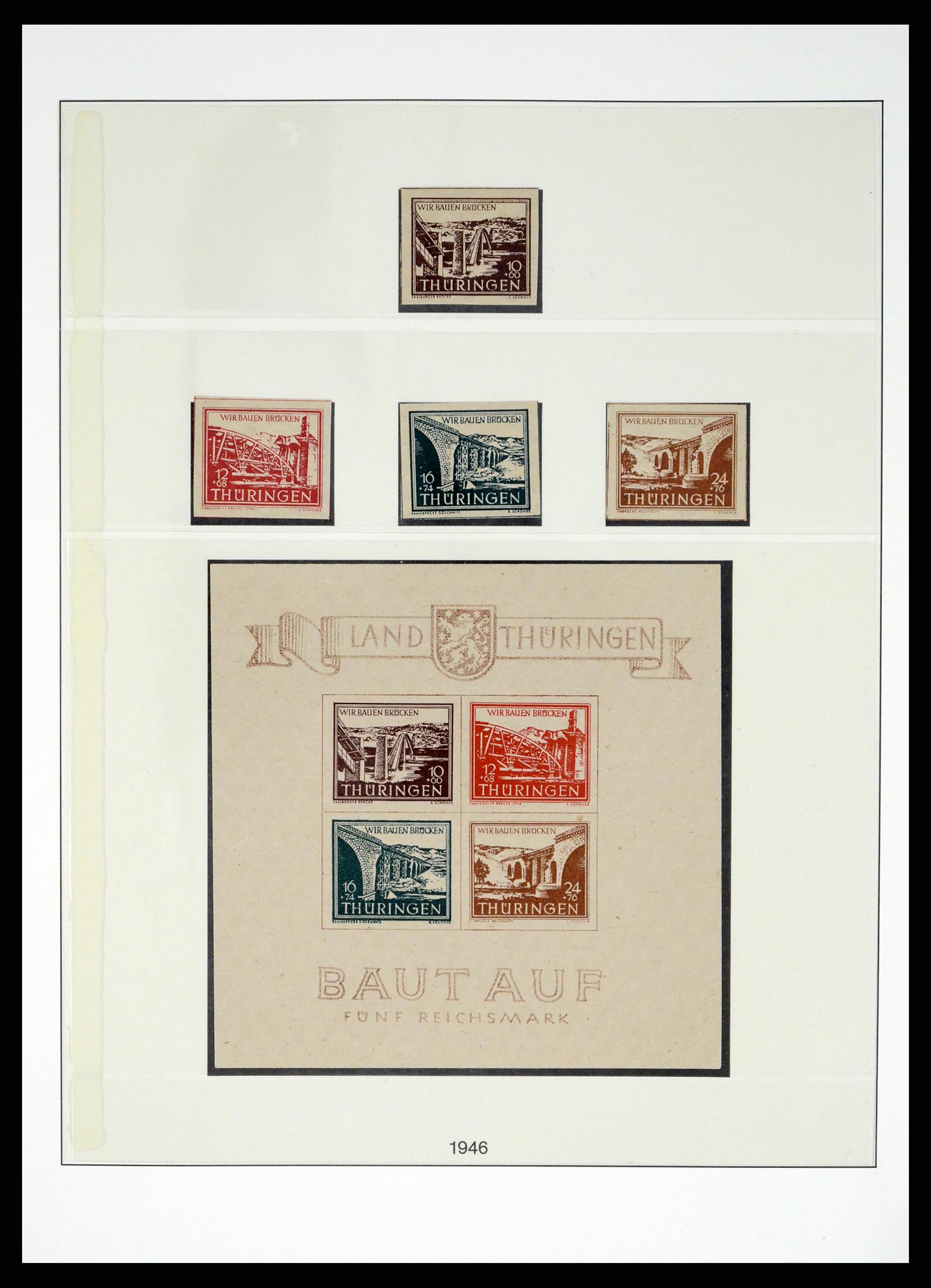 37548 019 - Postzegelverzameling 37548 Sovjet Zone 1945-1949.