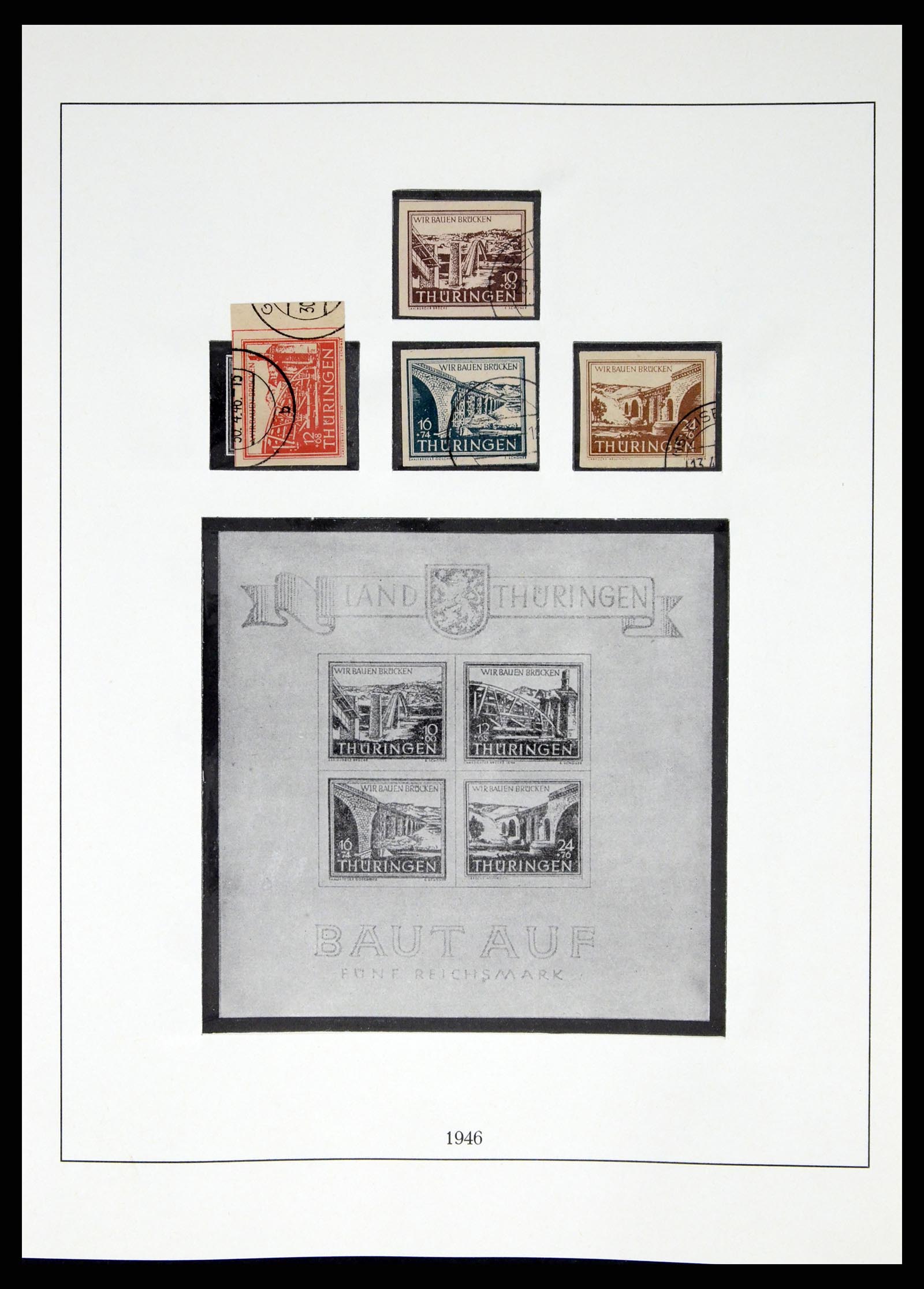 37548 020 - Postzegelverzameling 37548 Sovjet Zone 1945-1949.