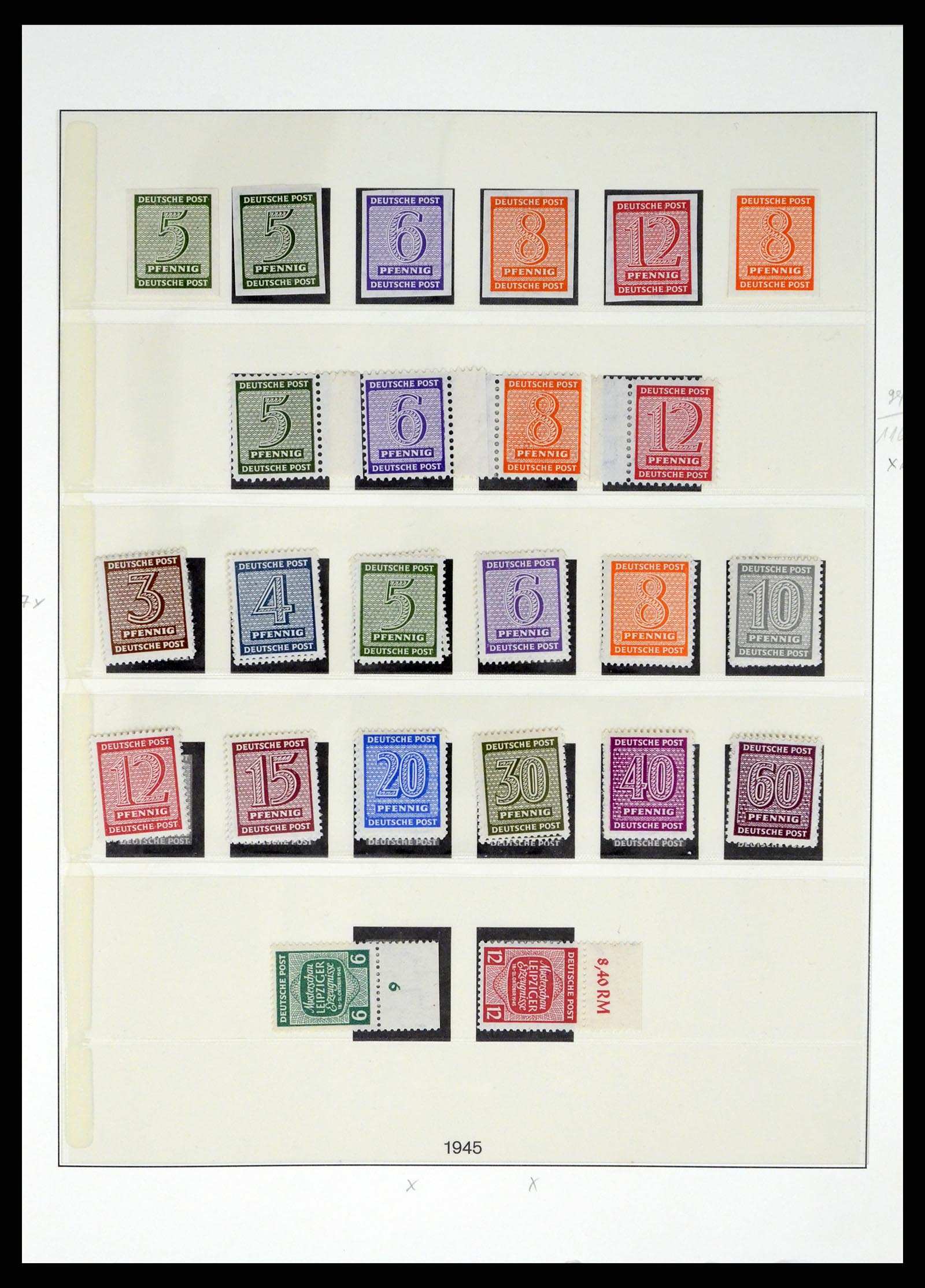 37548 021 - Postzegelverzameling 37548 Sovjet Zone 1945-1949.