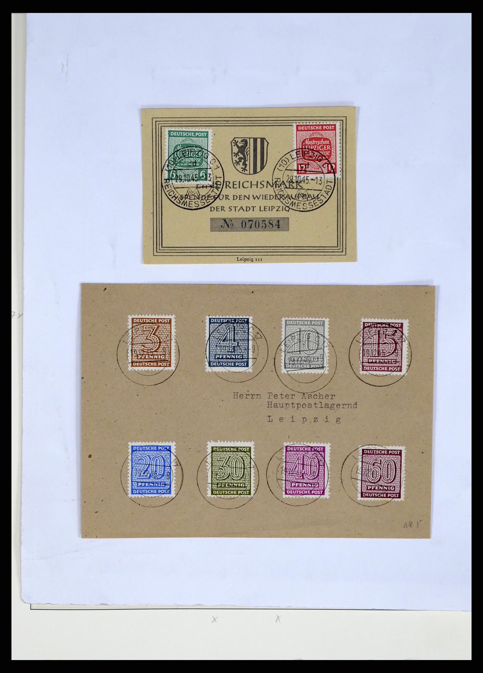 37548 022 - Postzegelverzameling 37548 Sovjet Zone 1945-1949.