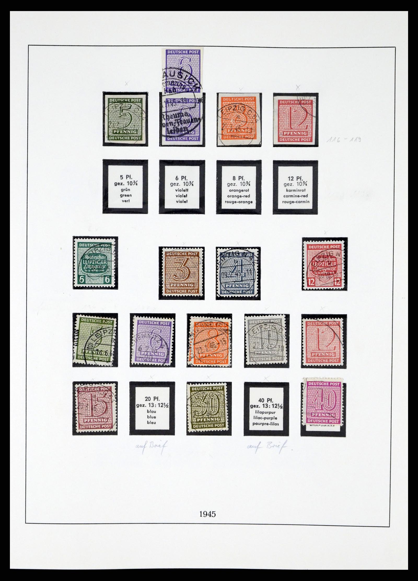 37548 023 - Postzegelverzameling 37548 Sovjet Zone 1945-1949.