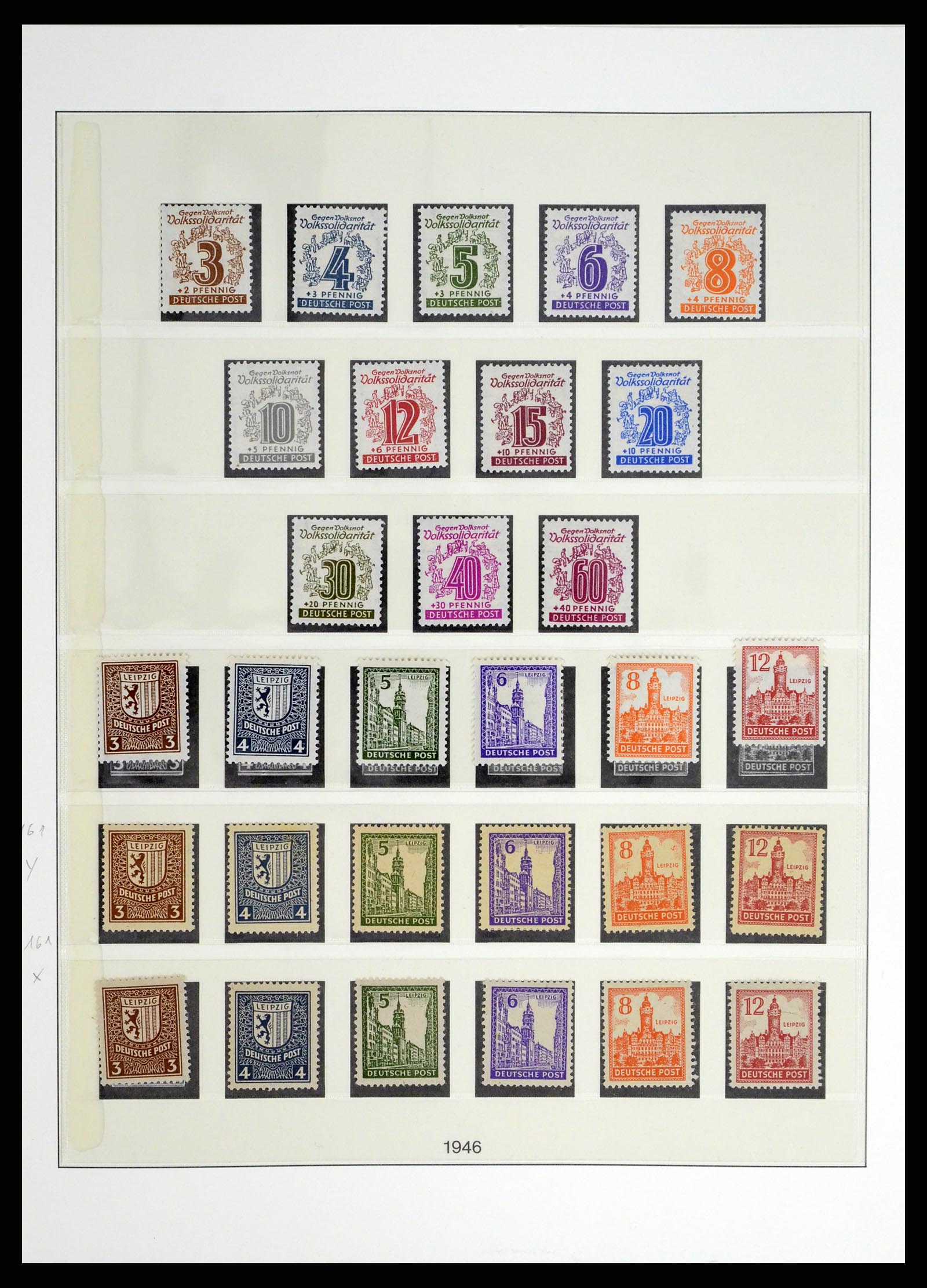 37548 026 - Postzegelverzameling 37548 Sovjet Zone 1945-1949.