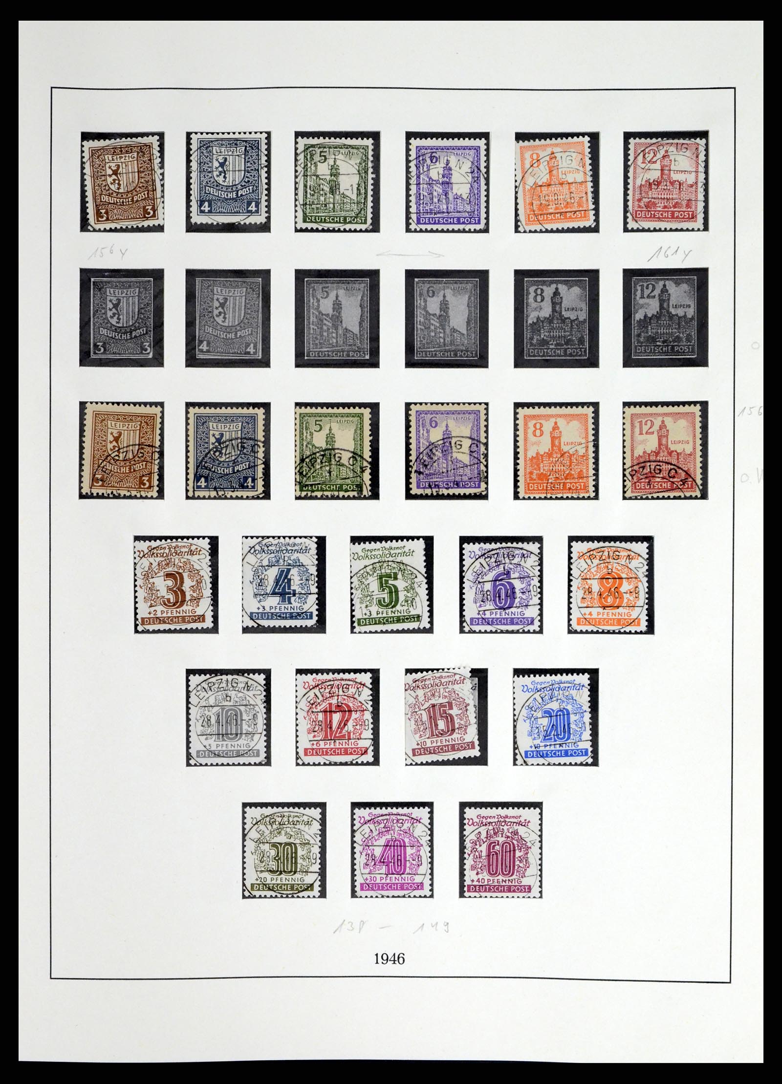 37548 027 - Stamp collection 37548 Soviet Zone 1945-1949.