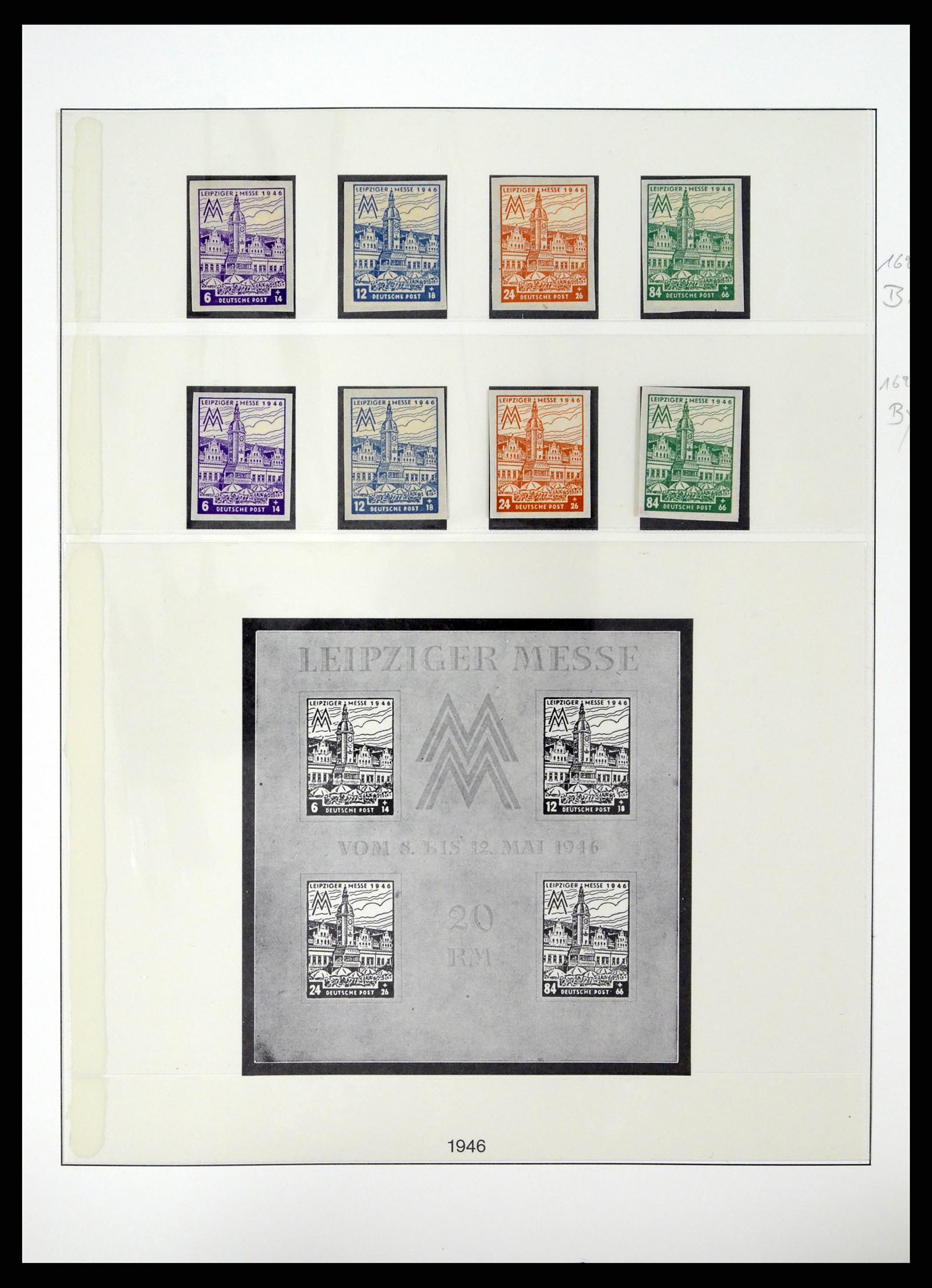 37548 030 - Postzegelverzameling 37548 Sovjet Zone 1945-1949.