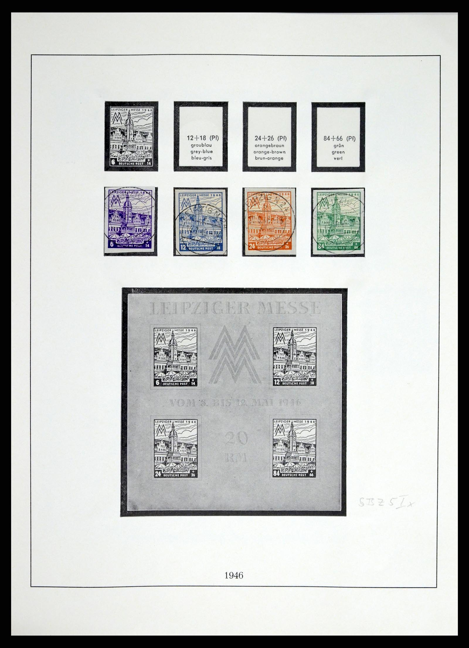 37548 031 - Stamp collection 37548 Soviet Zone 1945-1949.