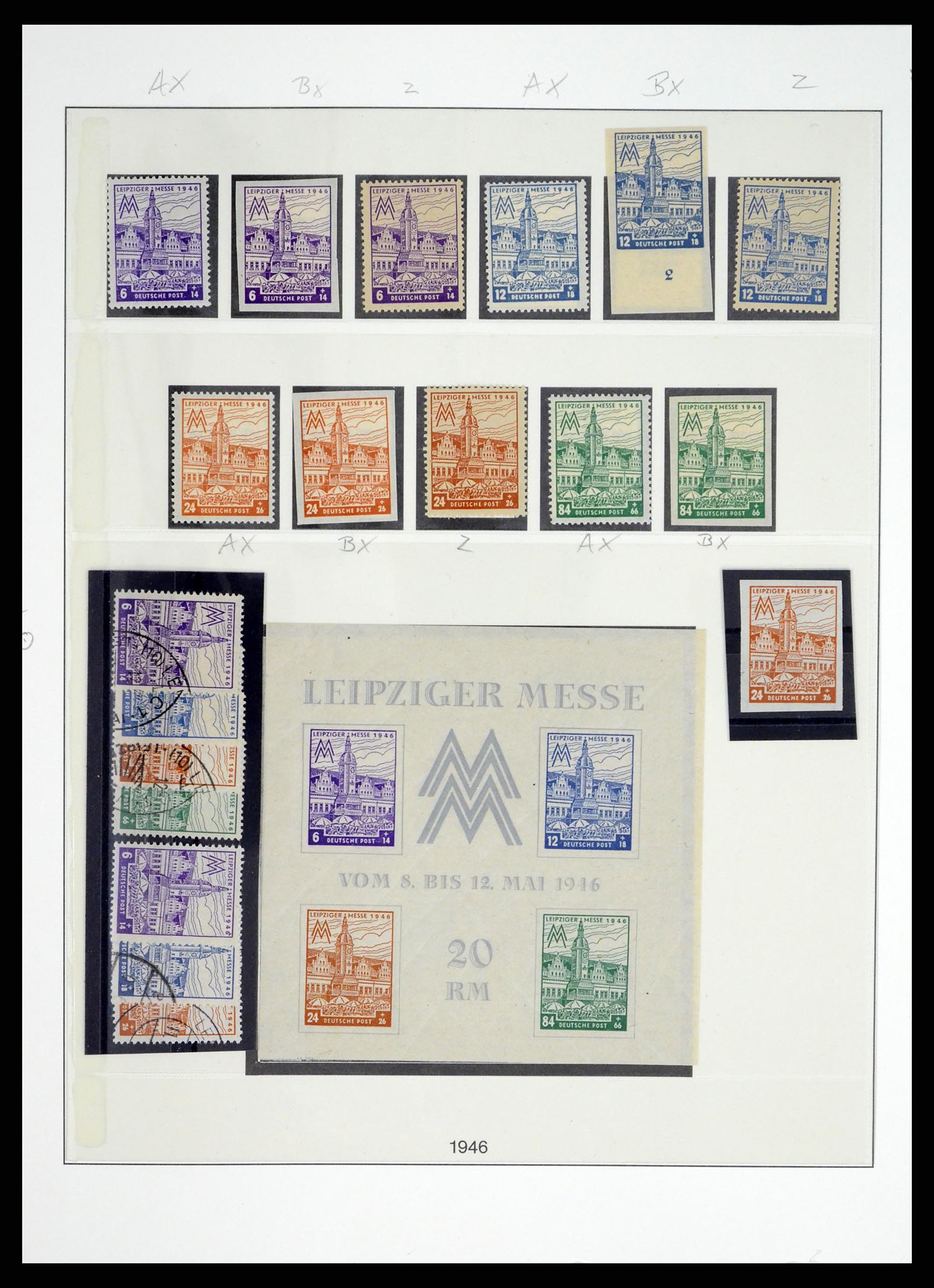 37548 032 - Postzegelverzameling 37548 Sovjet Zone 1945-1949.