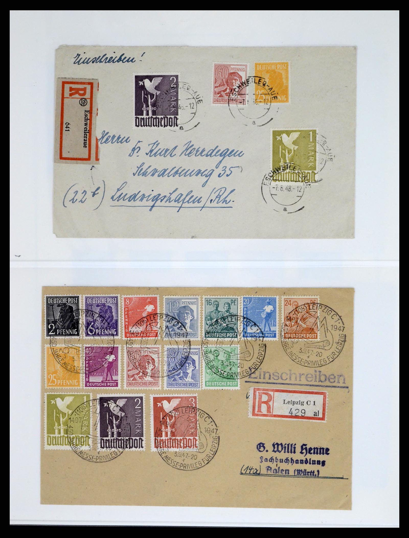 37548 035 - Postzegelverzameling 37548 Sovjet Zone 1945-1949.