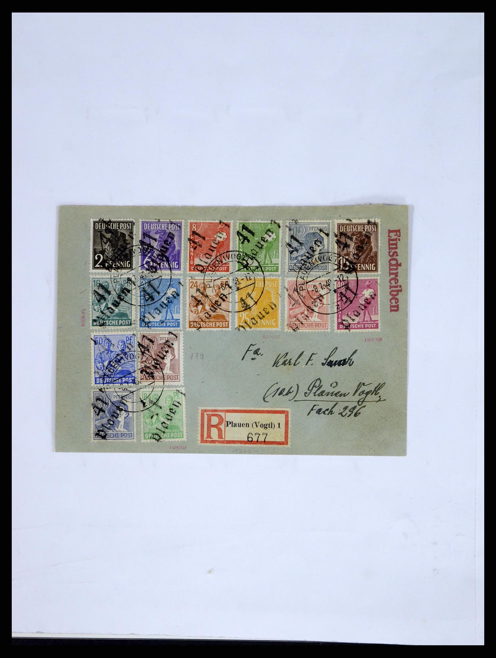 37548 036 - Stamp collection 37548 Soviet Zone 1945-1949.