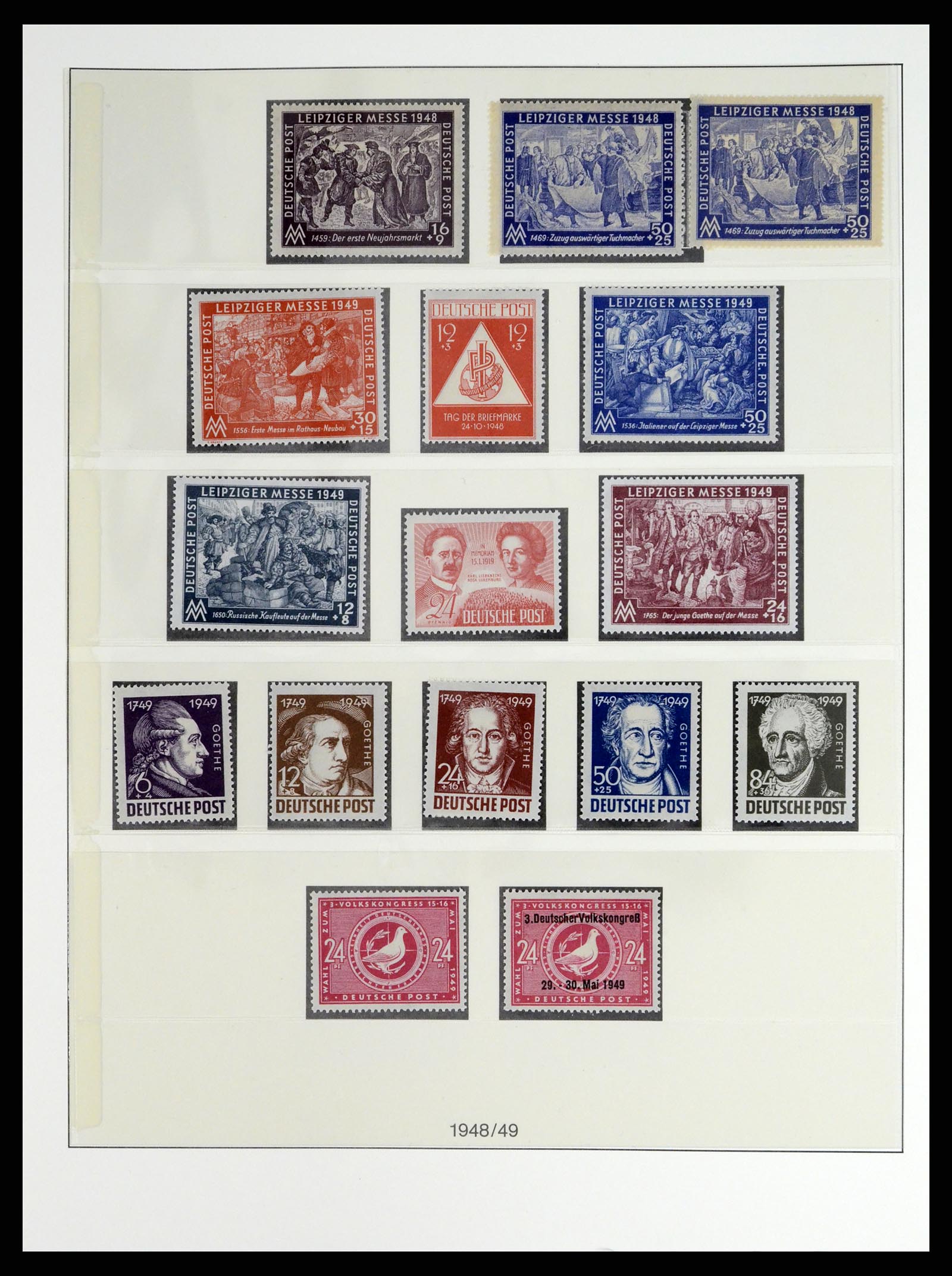37548 041 - Postzegelverzameling 37548 Sovjet Zone 1945-1949.