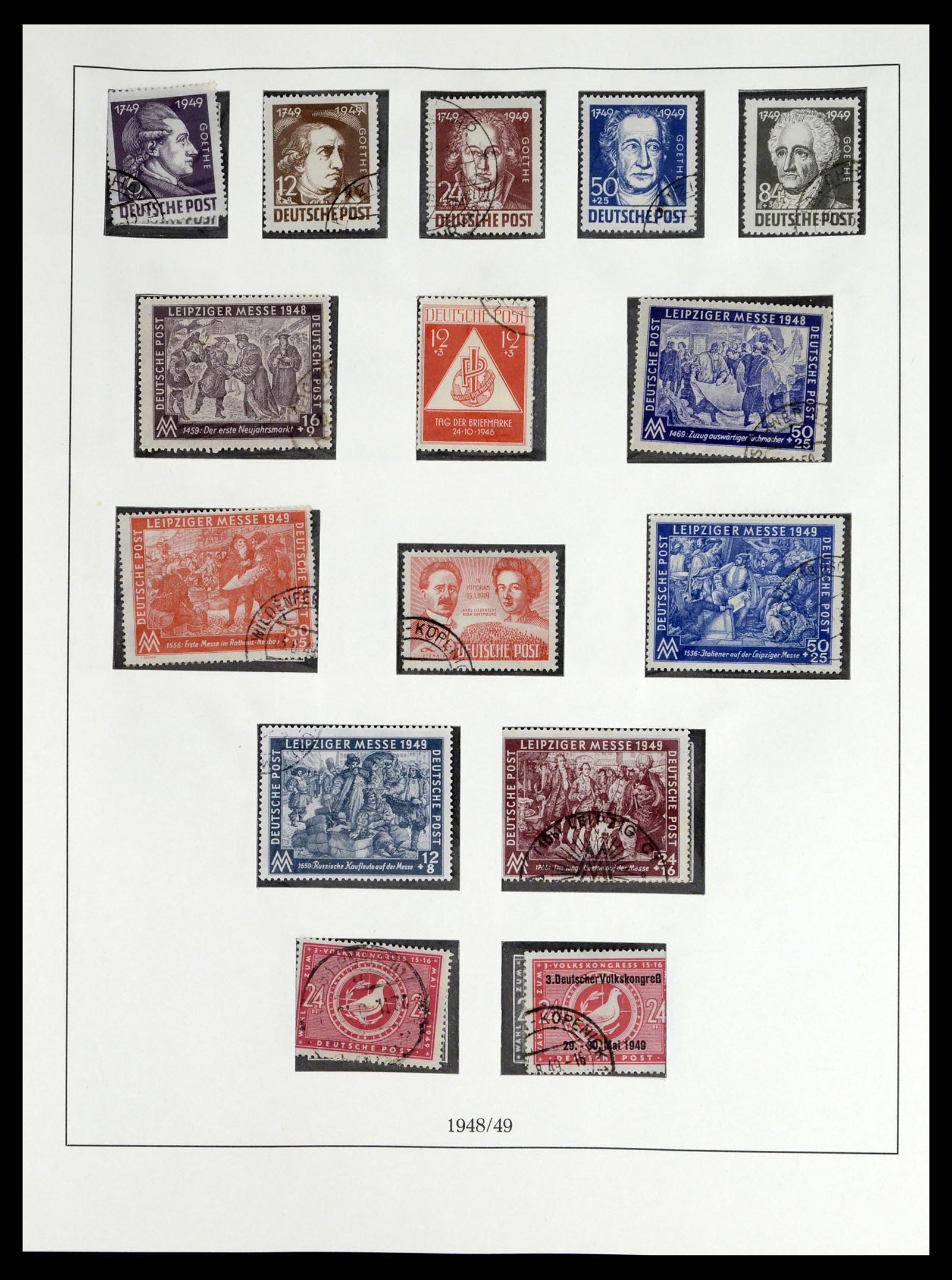37548 042 - Postzegelverzameling 37548 Sovjet Zone 1945-1949.