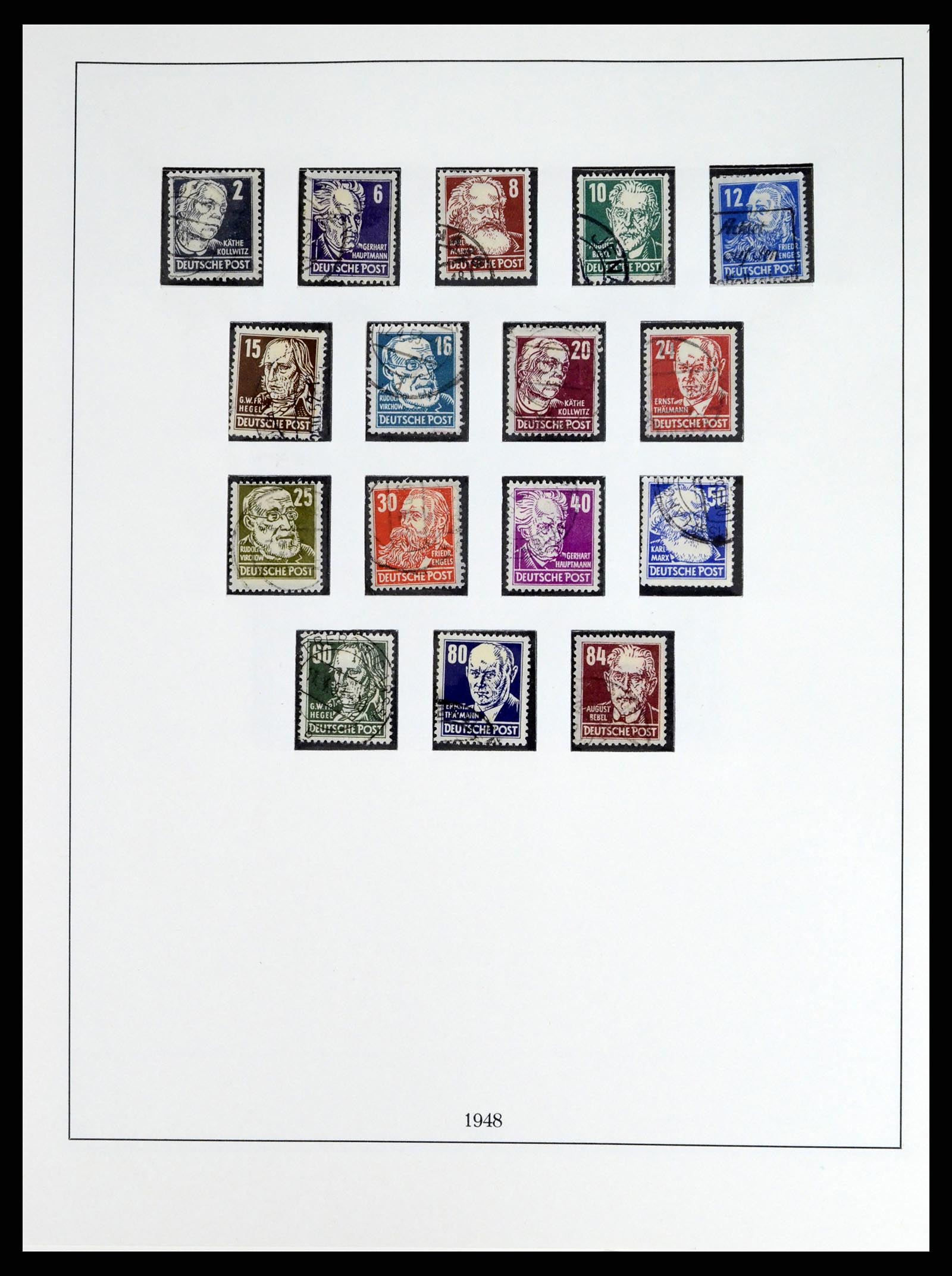 37548 044 - Stamp collection 37548 Soviet Zone 1945-1949.