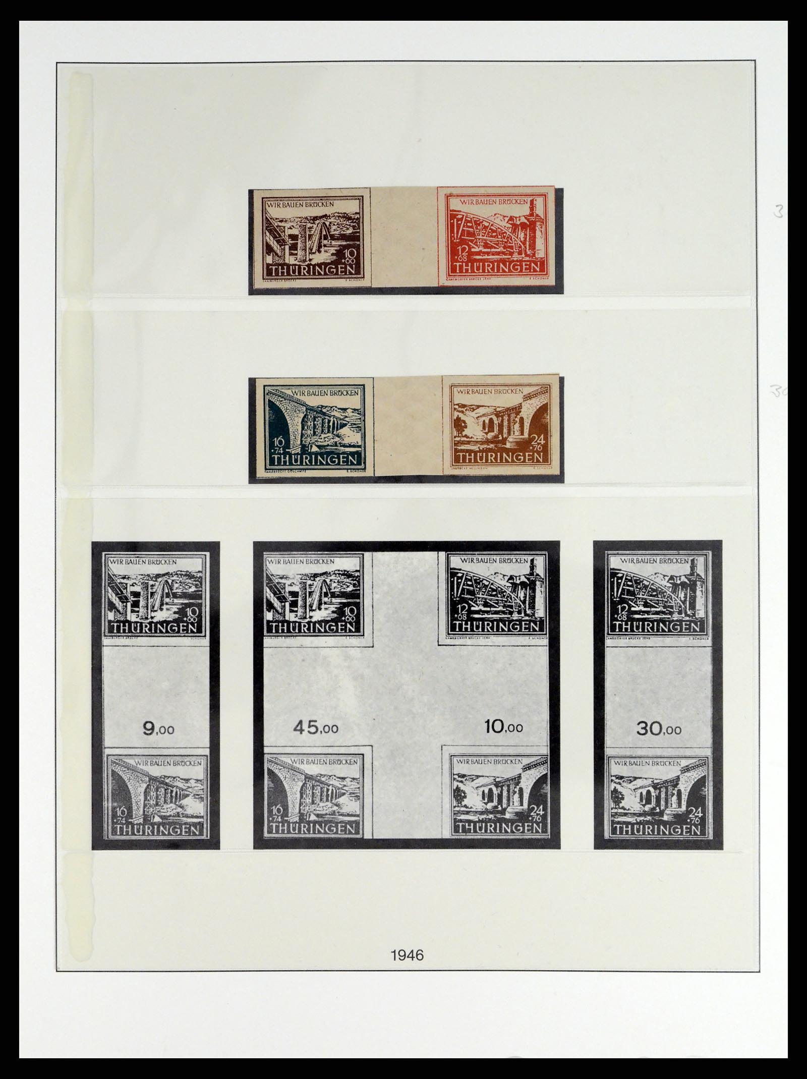 37548 047 - Postzegelverzameling 37548 Sovjet Zone 1945-1949.