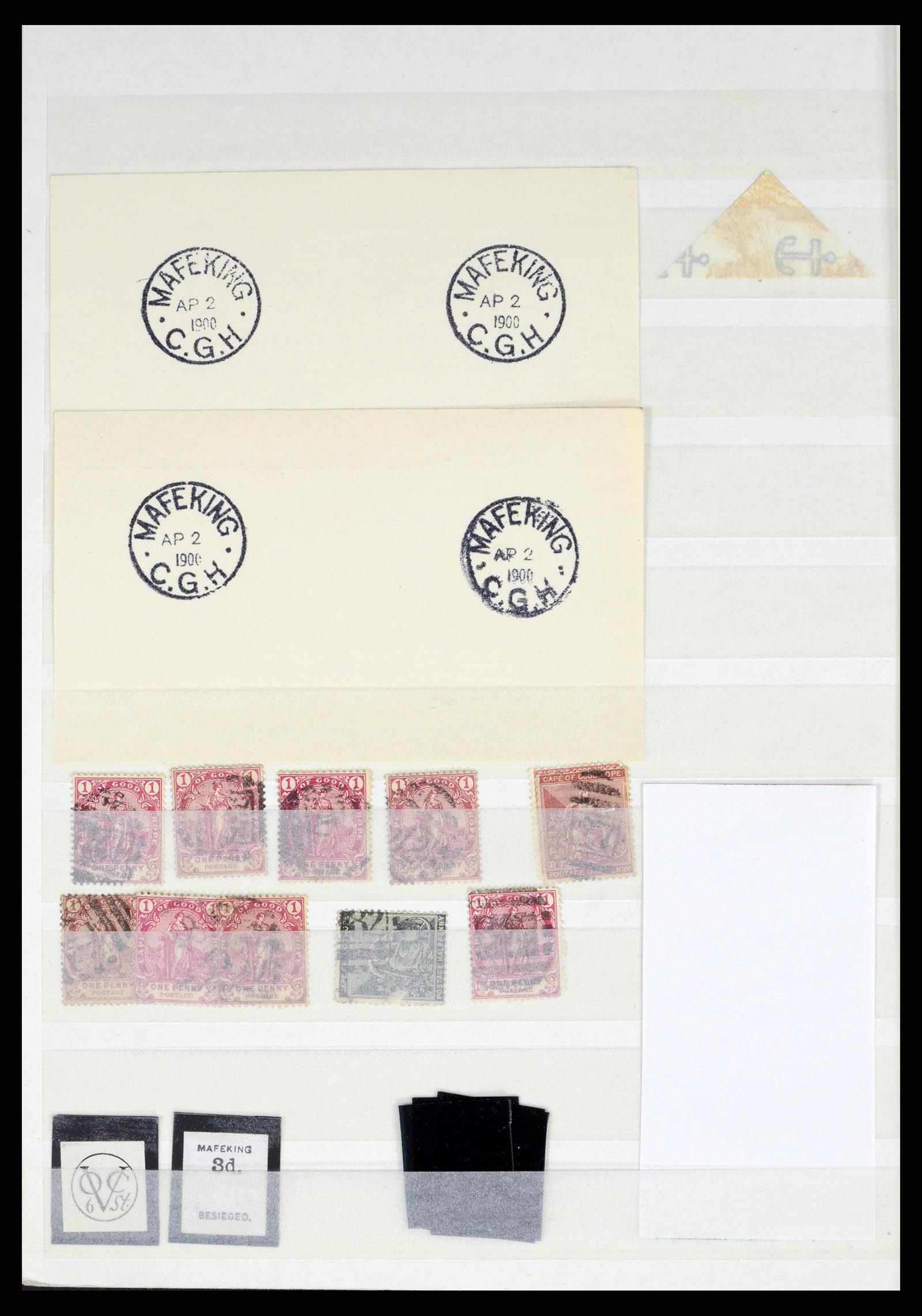 37549 063 - Postzegelverzameling 37549 Kaap de Goede Hoop stempels 1890-1910.