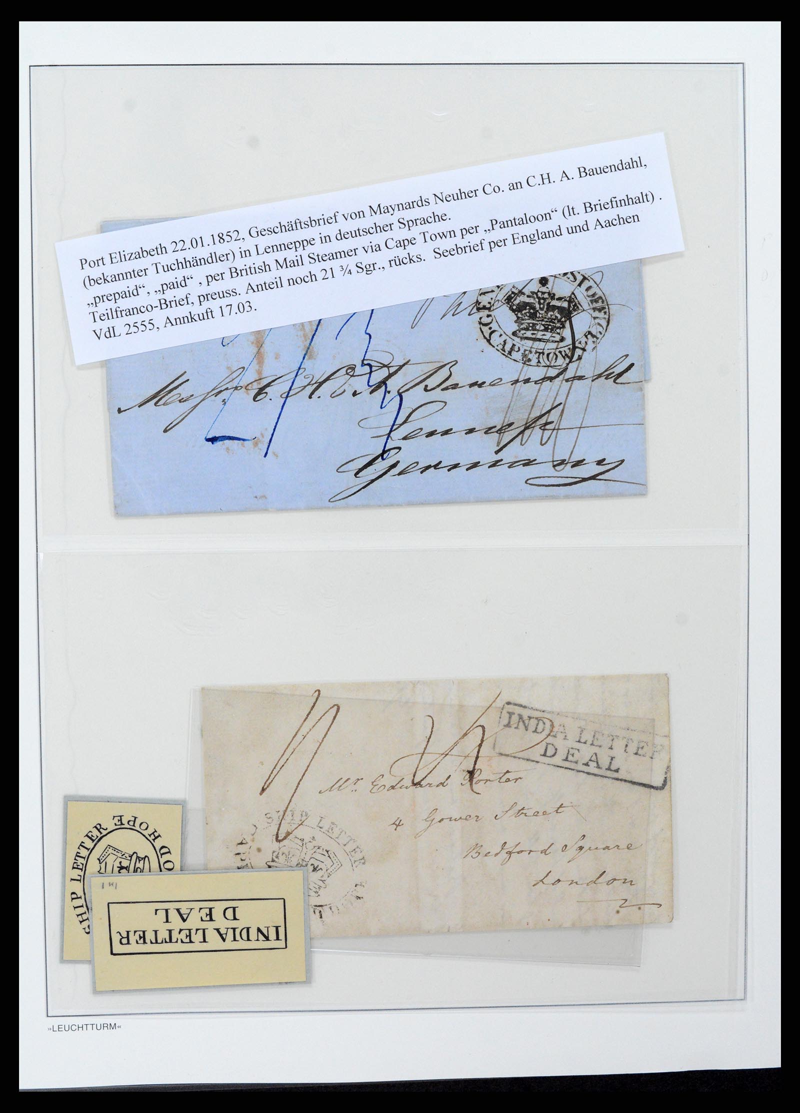 37550 003 - Postzegelverzameling 37550 Kaap de Goede Hoop 1852-1910.