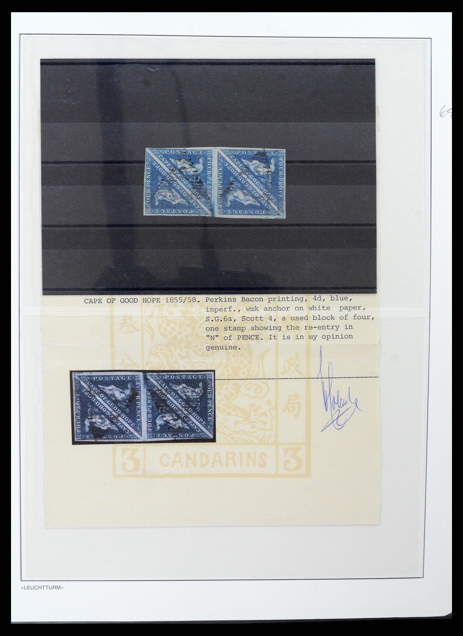 37550 005 - Postzegelverzameling 37550 Kaap de Goede Hoop 1852-1910.