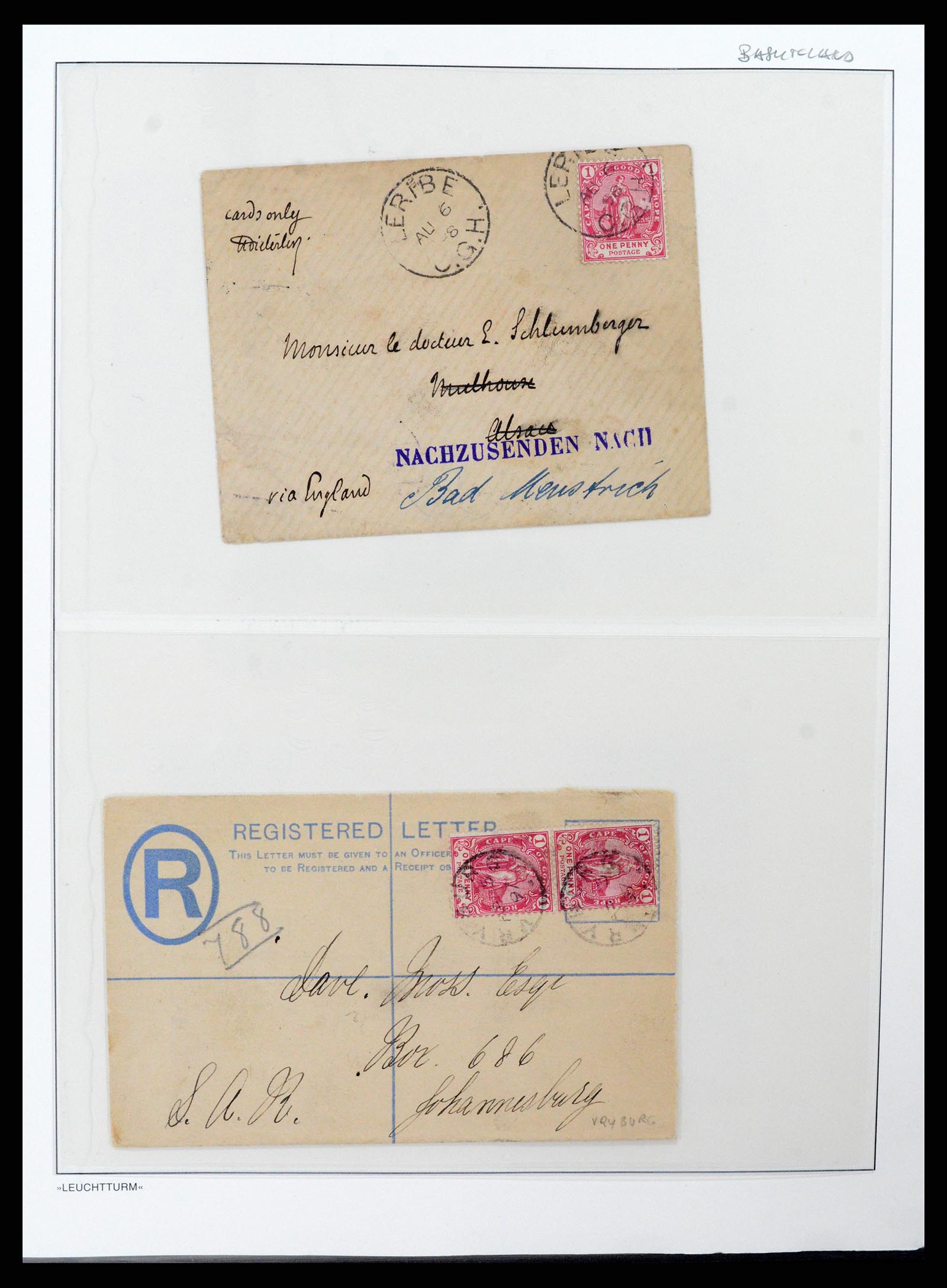 37550 006 - Postzegelverzameling 37550 Kaap de Goede Hoop 1852-1910.
