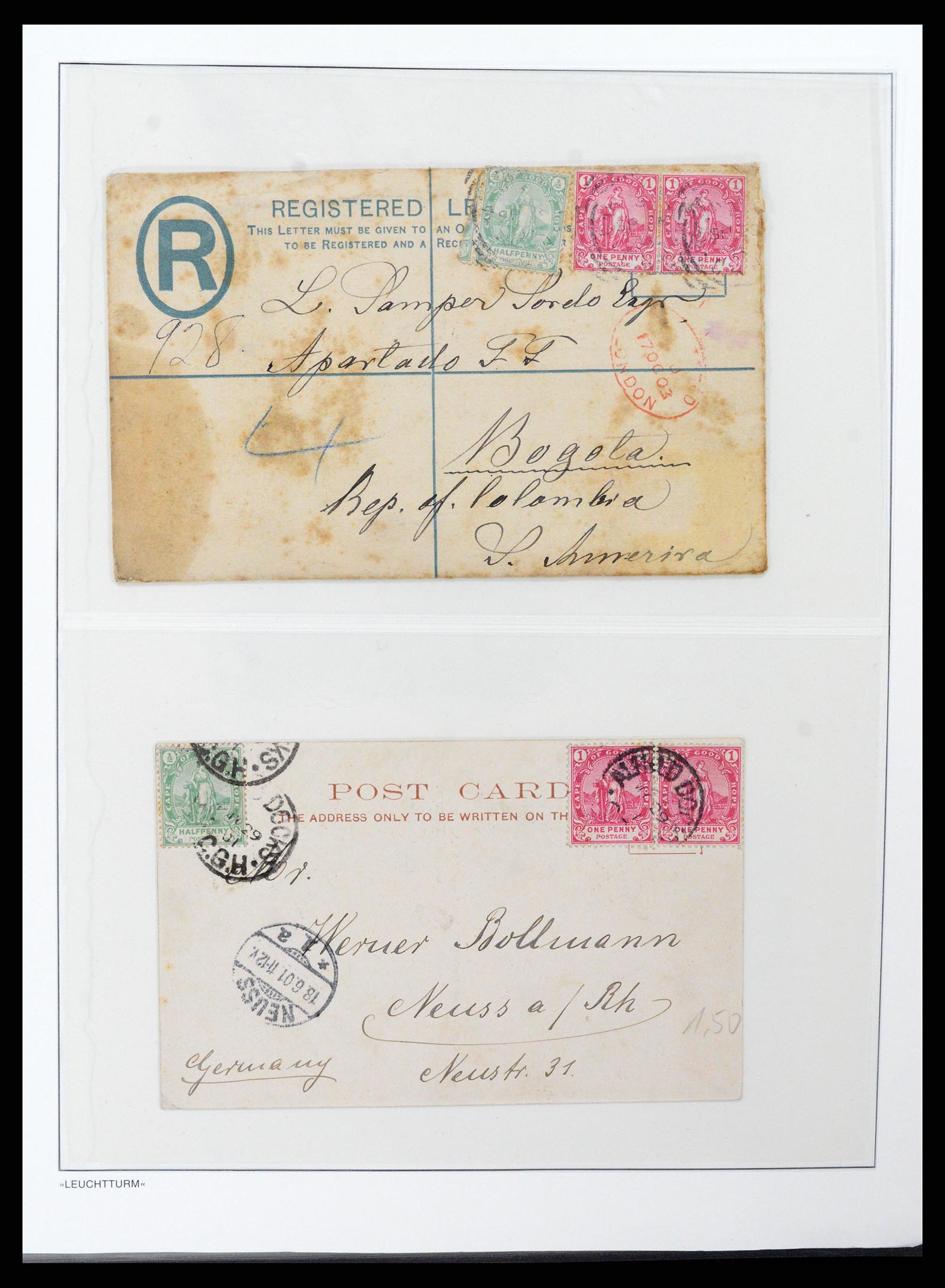 37550 007 - Postzegelverzameling 37550 Kaap de Goede Hoop 1852-1910.